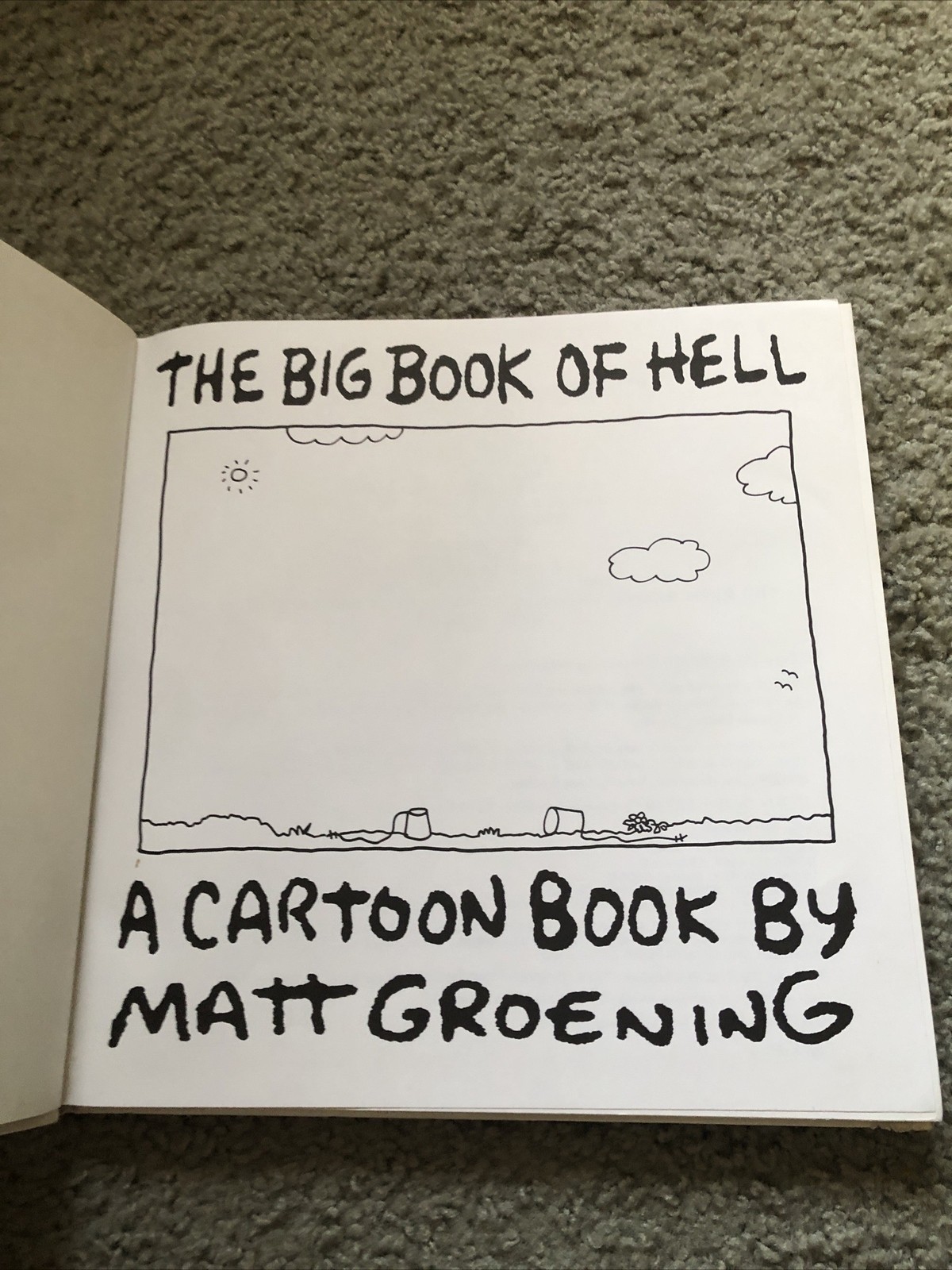The Big Book of Hell, Matt Groening 1990 First Edition Hardcover Fast Shipping!