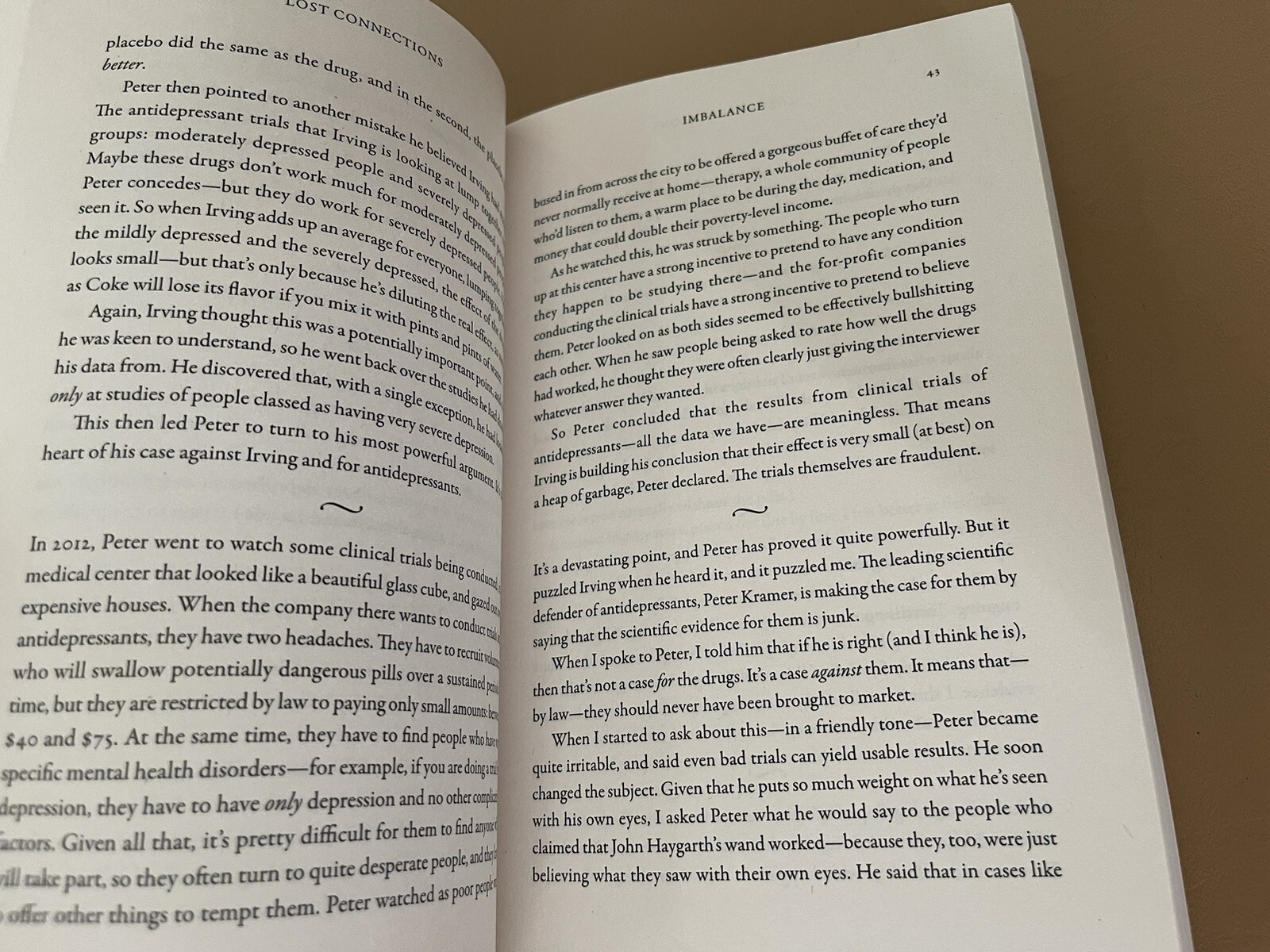 Lost Connections : Why You’re Depressed and How to Find Hope by Johann Hari Book