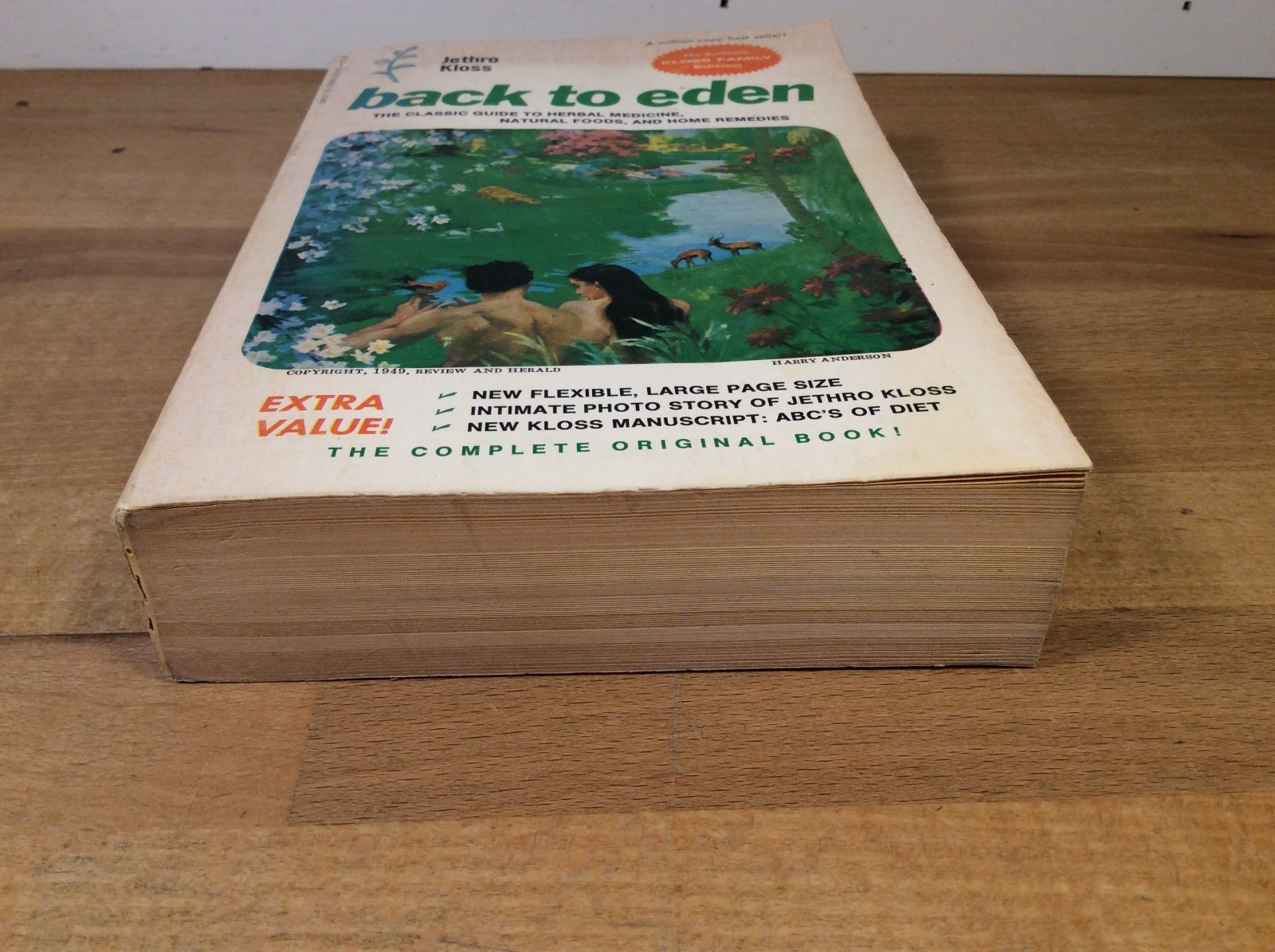 Back to Eden, Jethro Kloss, 1974 Paperback 4th Edition 5th Printing