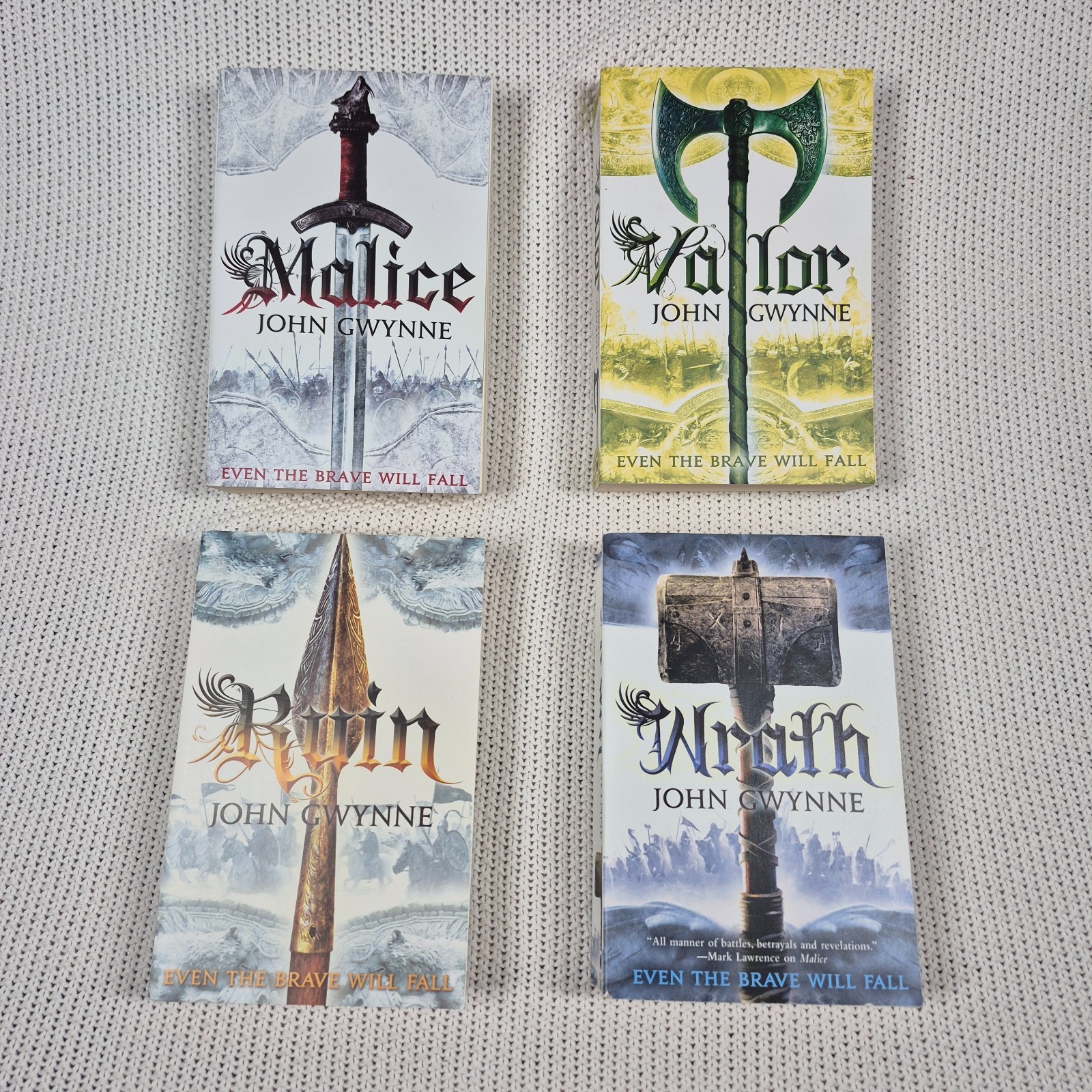 Faithful and The Fallen Series By John Gwynne Books 1-4 Trade Paperback Fantasy