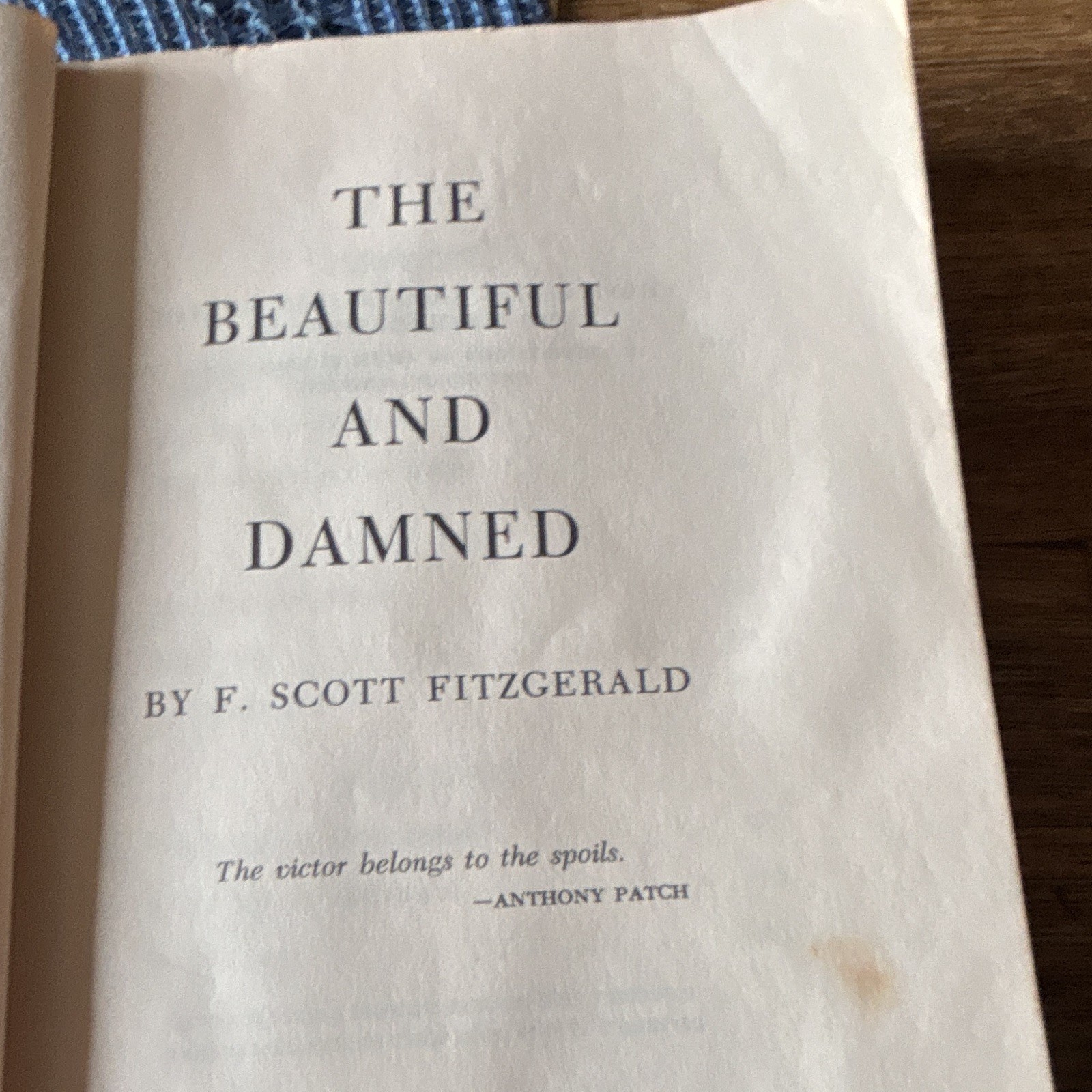 Vintage F Scott Fitzgerald Classics, lot of 5