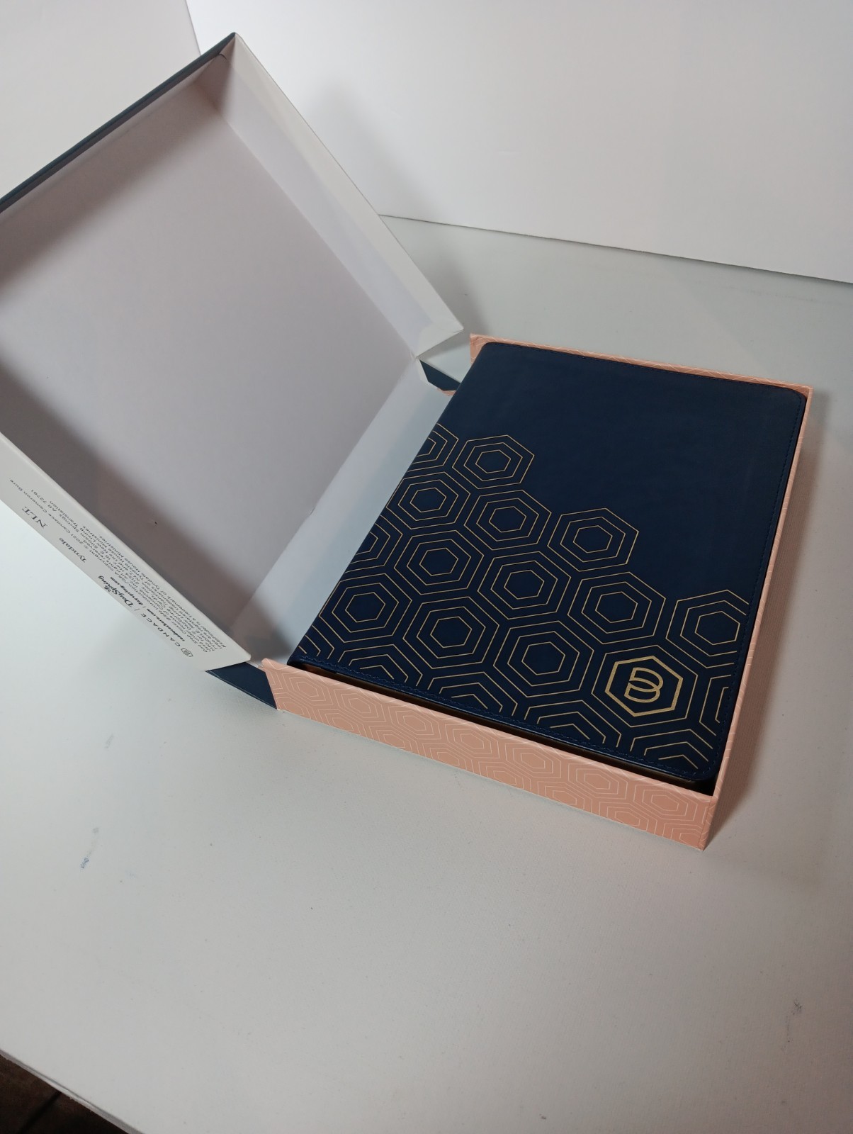 One Step Closer Bible NLT – Navy LeatherLike, Candace Cameron Bure + Index Tabs