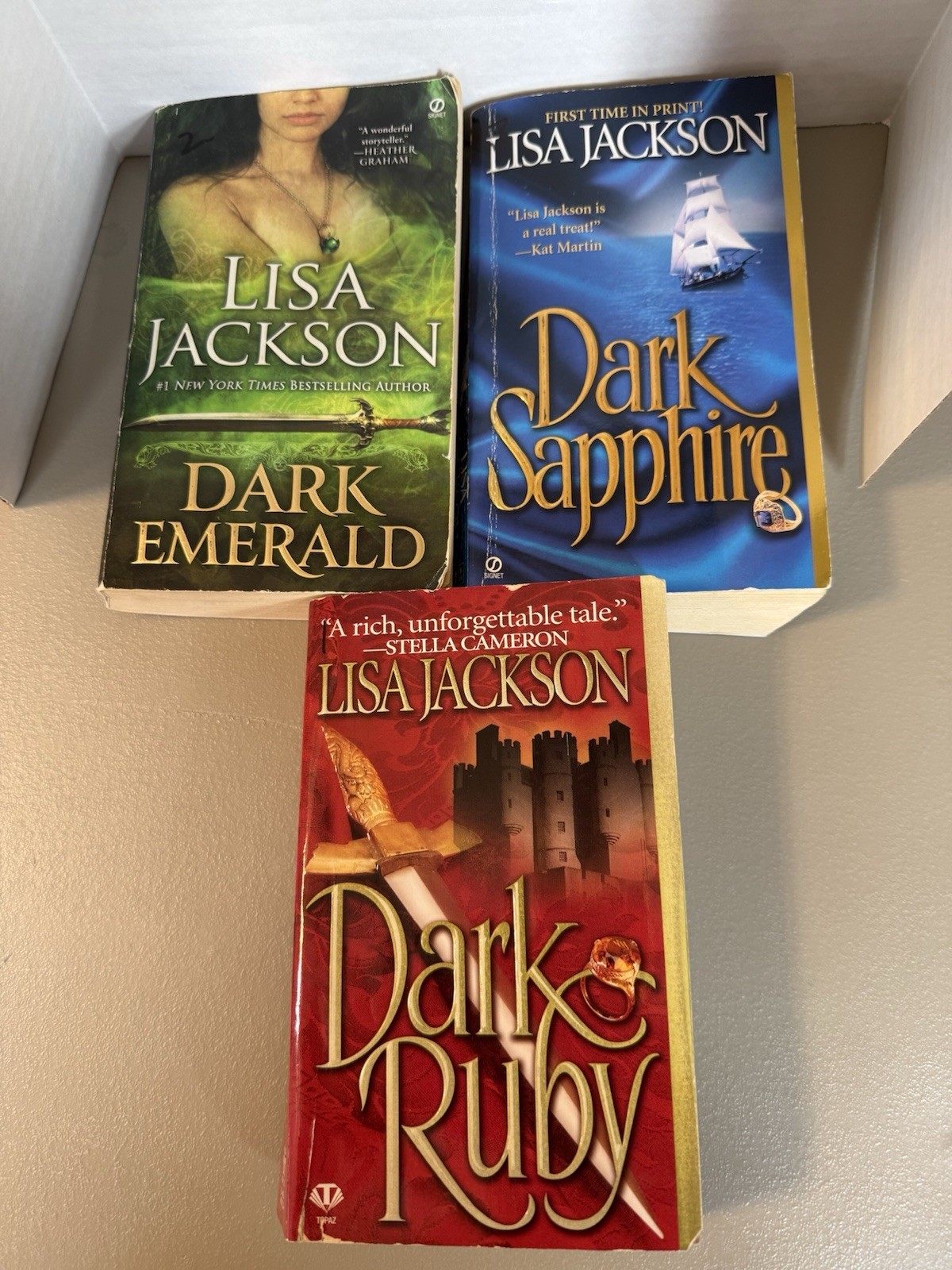 Lisa Jackson – „Dark Jewels“ Complete Series – Lot of 3