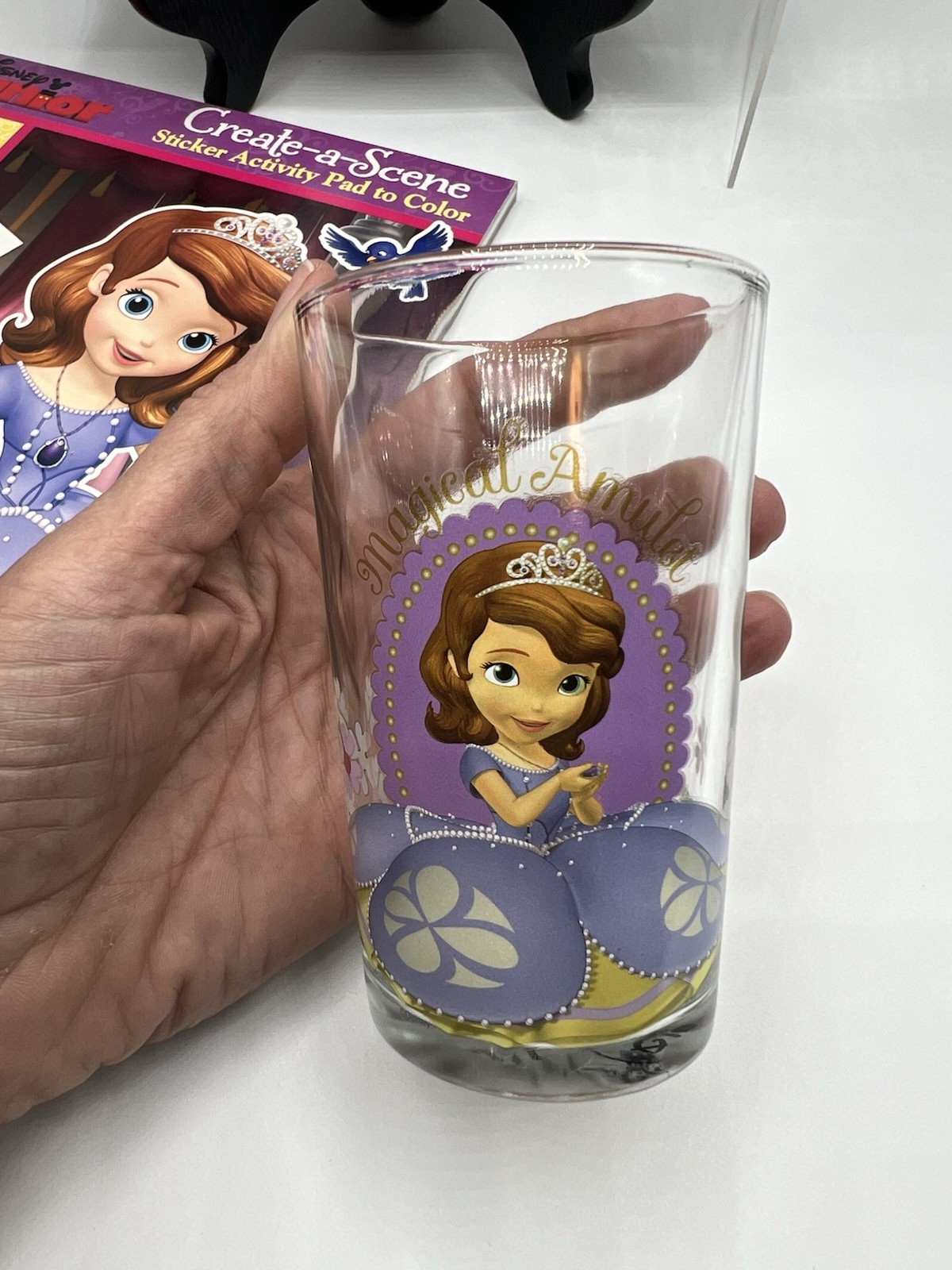 Disney Sofia the First Bundle: Create A Scene & Poster A Page Book w/ 2 Glasses