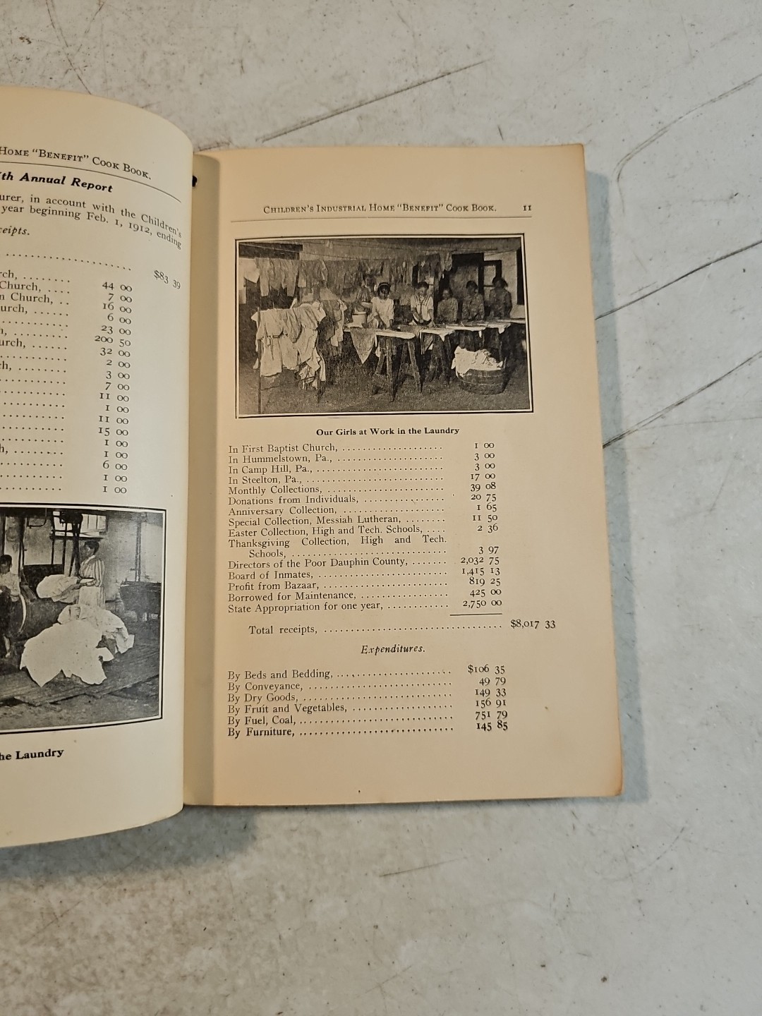 Vintage 1910’s The Children’s Industrial Home Benefit Cookbook. Harrisburg, PA
