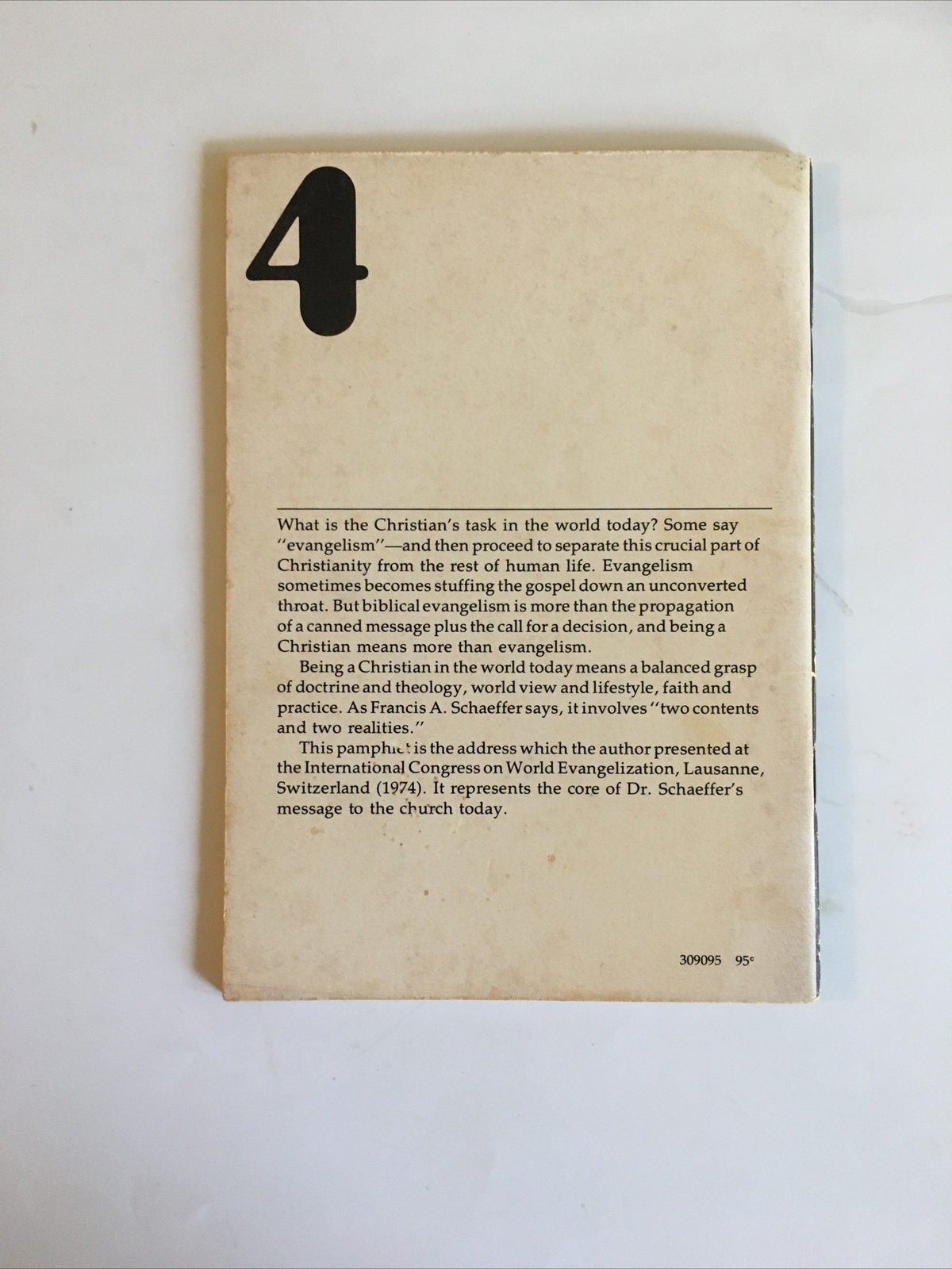 2 Contents, 2 Realities. Francis A. Schaeffer. InterVarsity Press. 1975.