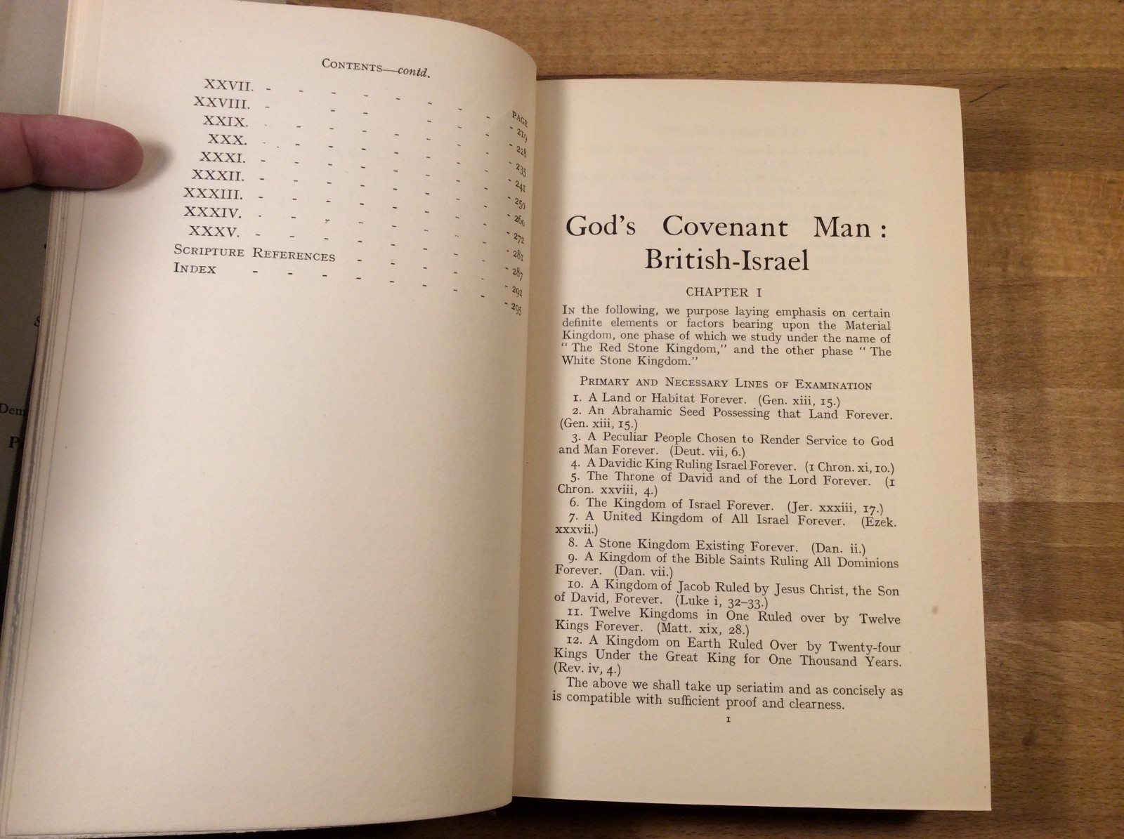 God’s Covenant Man: British-Israel, Odlum, 1927 Hardcover, Covenant Publishing