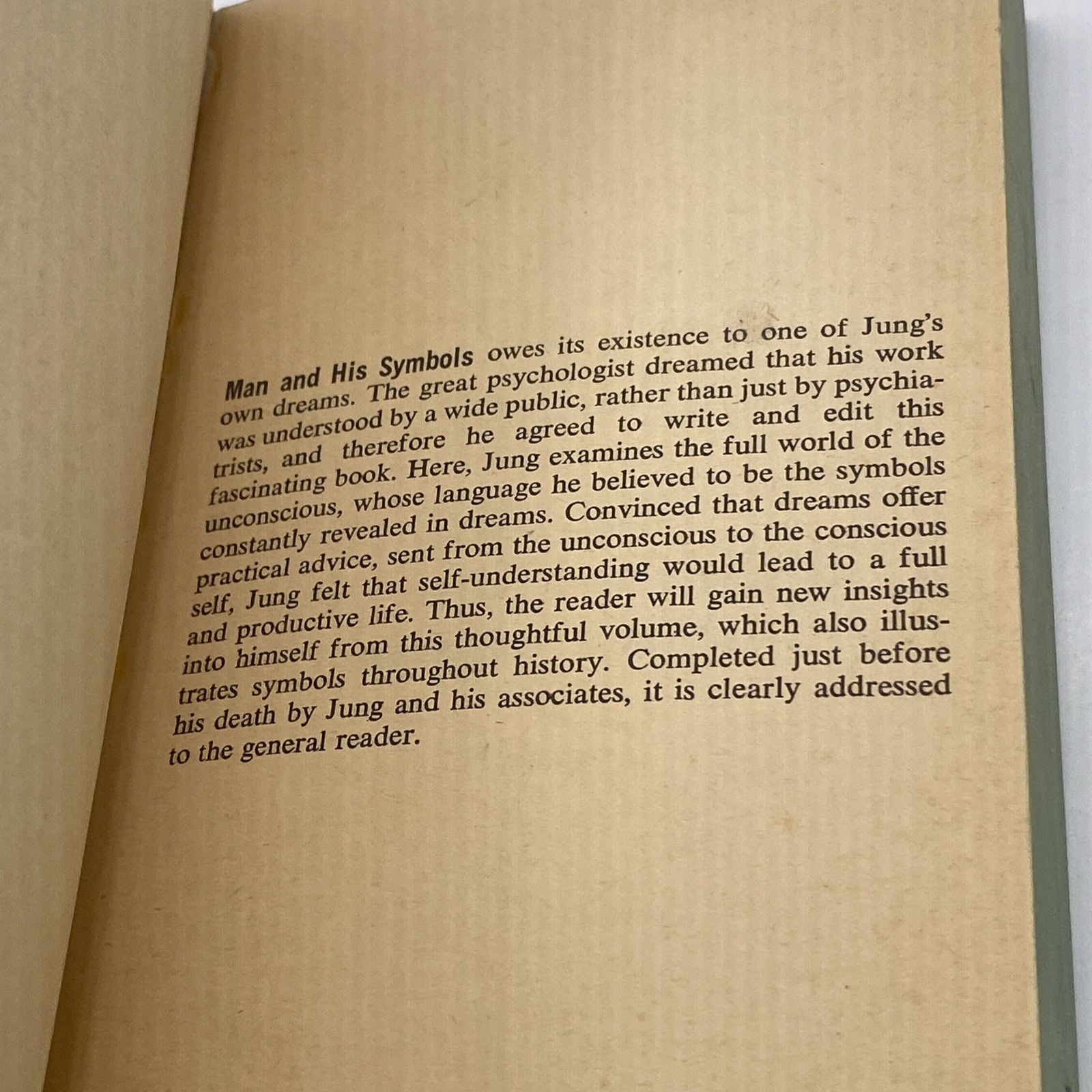 Vintage 1968 Man And His Symbols Carl G. Jung Paperback Book Dell Illustrated