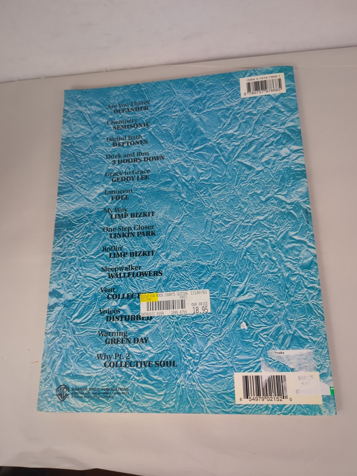 ROCK CHARTS GUITAR 2001 SUMMER EDITION: AUTHENTIC GUITAR Tab Edition