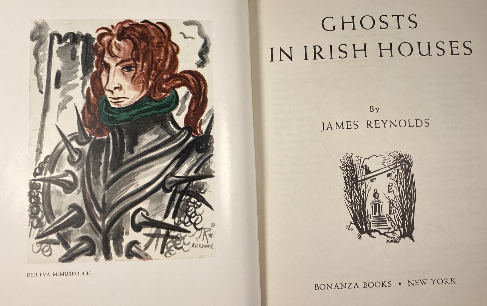 GHOSTS IN IRISH HOUSES. James Reynolds. Vintage 1947 HC/DJ. Irish Folklore.