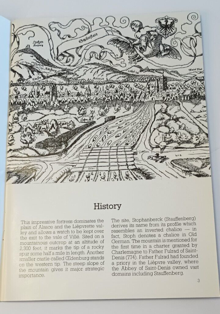 Alsace Castle Visitor Guidebook 1985 Haut-Koenigsbourg 40 Pages 6 x9 inches