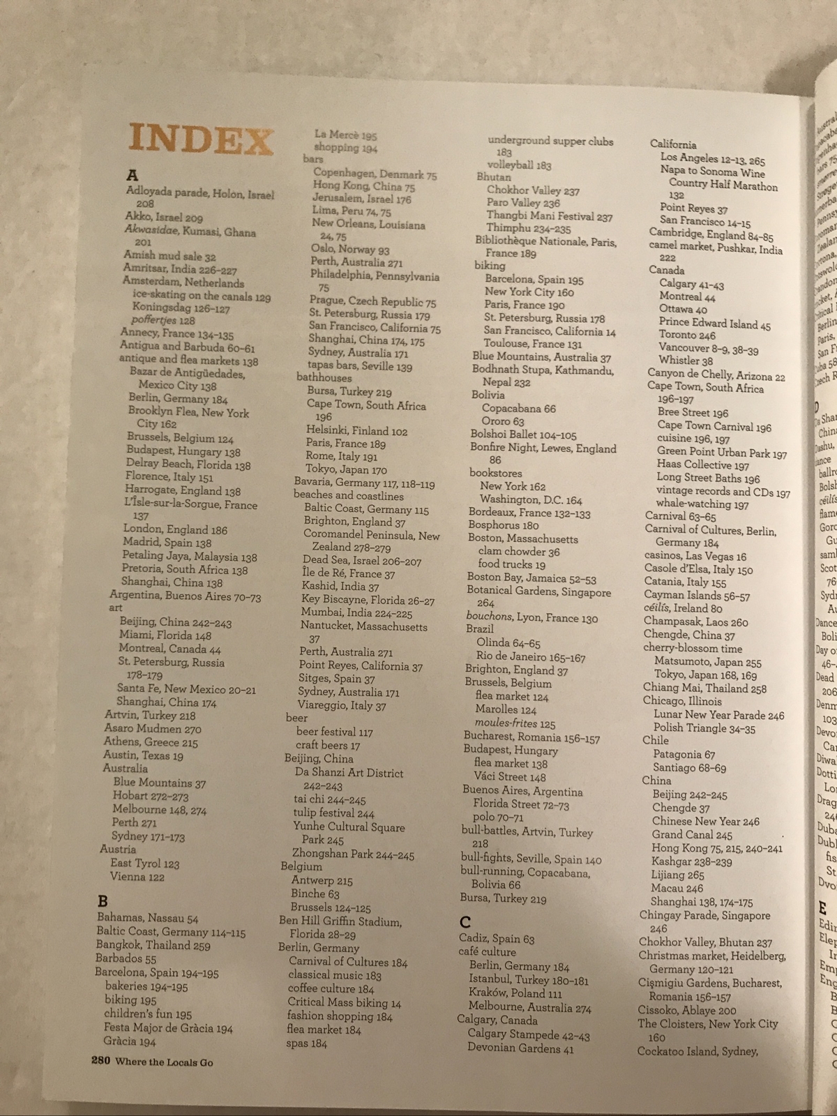 National Geographic „Where The Locals Go“ 2014 Paperback – NEW (287 pages)