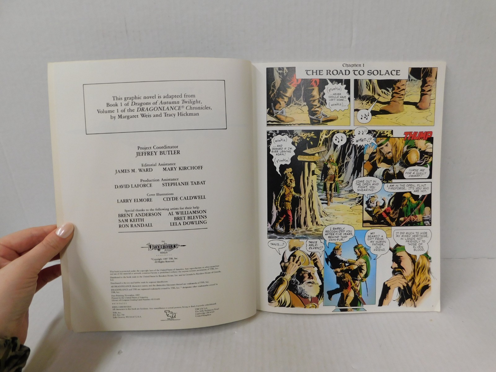 TSR Graphic Novel DRAGONLANCE Saga Book 1 PB Roy Thomas & Thomas Yeates 1987 1st
