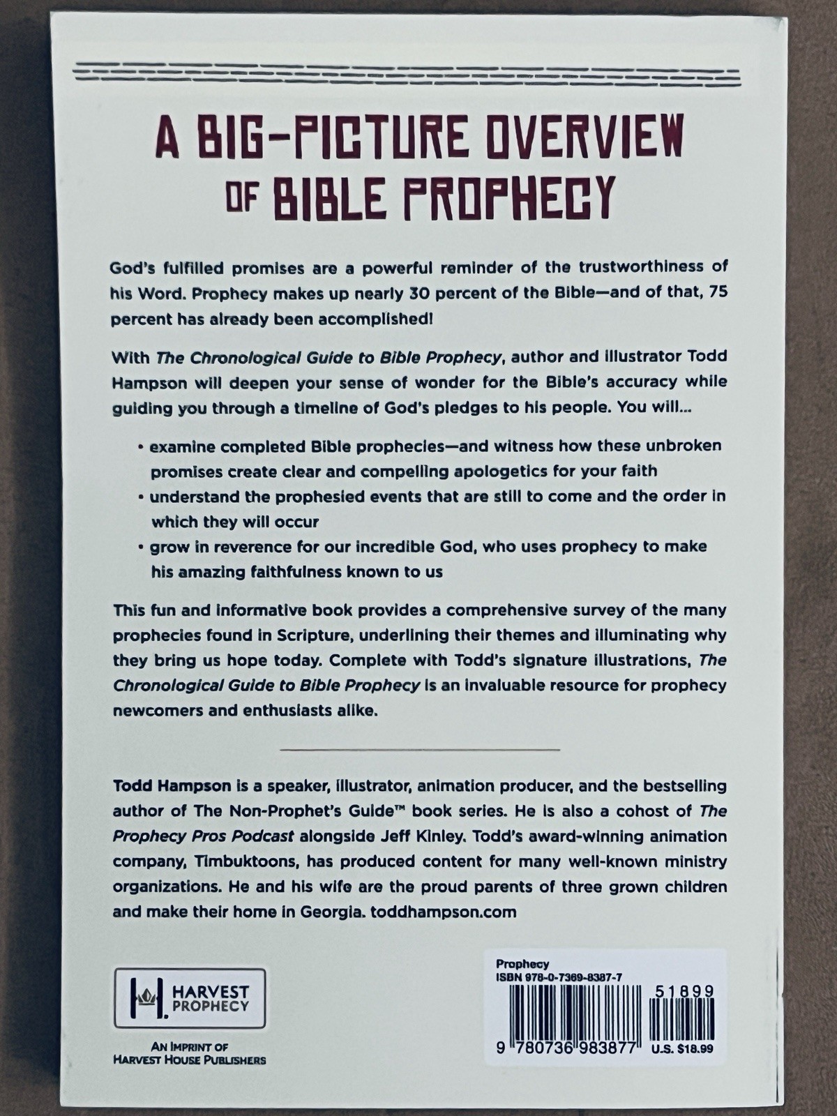 Chronological Guide to Bible Prophecy : An Illustrated Panorama from Genesis to