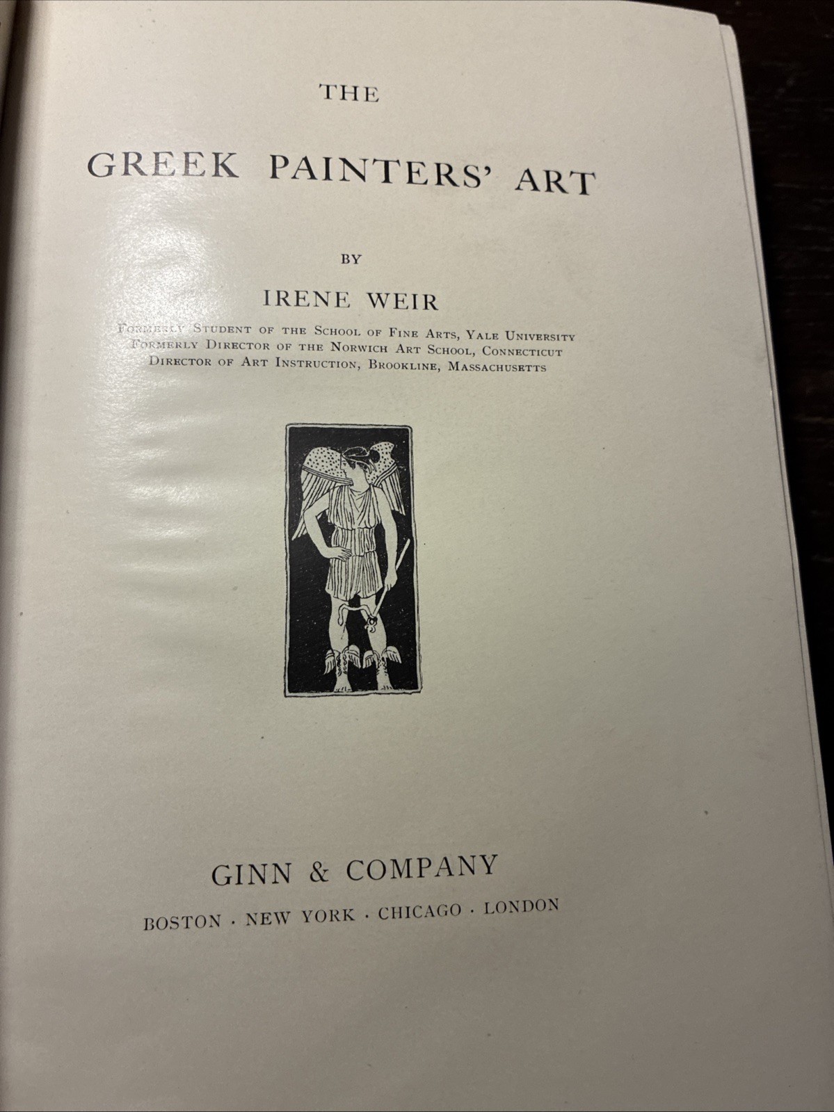 1905 THE GREEK PAINTERS ART By Irene Weir Painting Sculpture Architecture HB