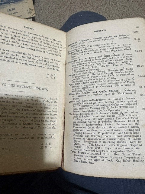 Seaton & Rounthwaite’s Pocket Book of Marine Engineer Rules & Tables, 1903