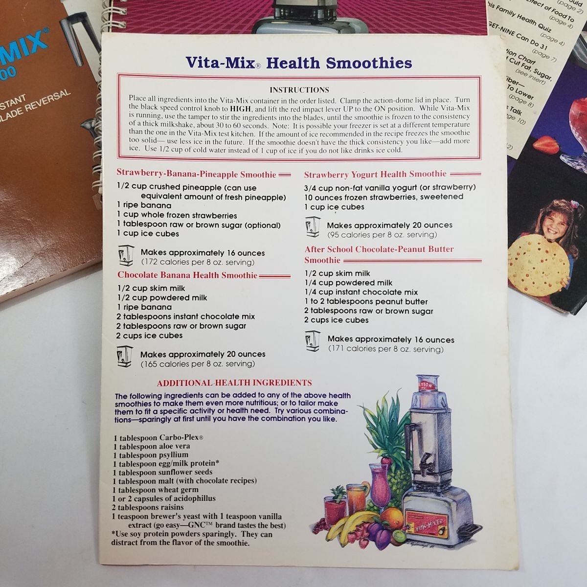Lot Vita Mix Cookbooks Smoothie Versatile Vita Mix Recipes Instructions Brochure