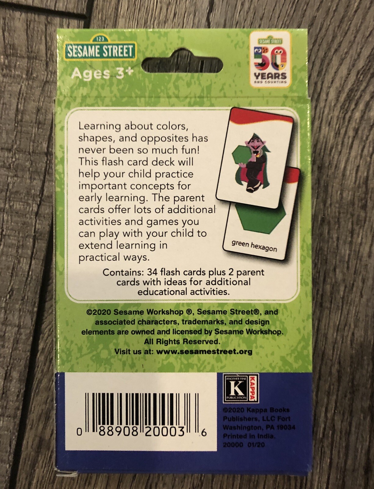 4 PACKS SESAME STREET FLASH CARDS – ABCs NUMBERS COLORS EARLY WORDS 144 TOTAL