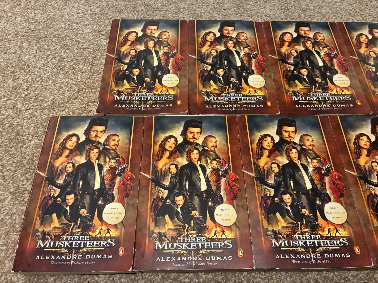 The Three Musketeers – 9 Trade PB Set – RARE – Book Club/Resale Lot – Dumas!