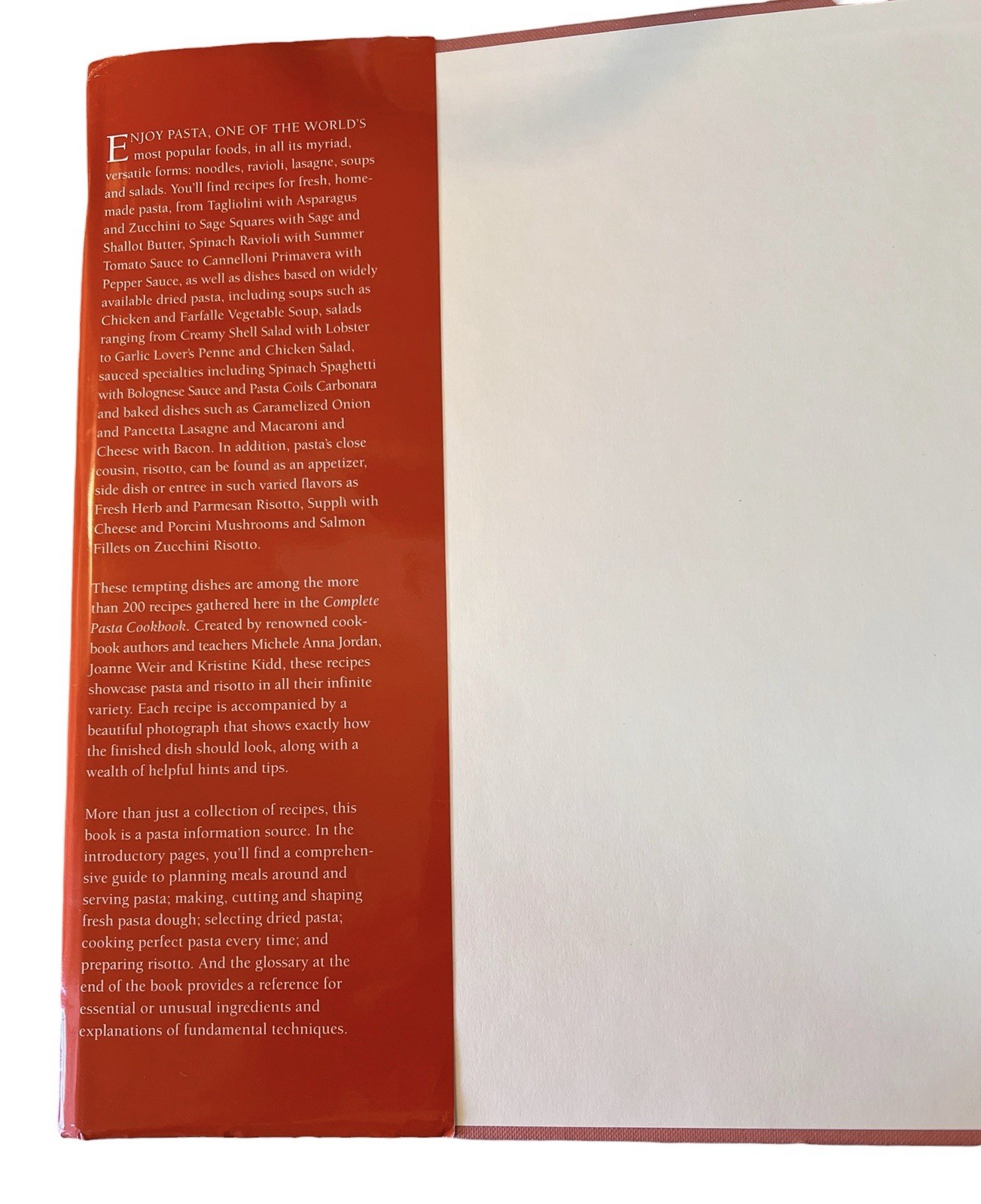 Williams-Sonoma Complete Pasta Cookbook – Hardcover – GOOD