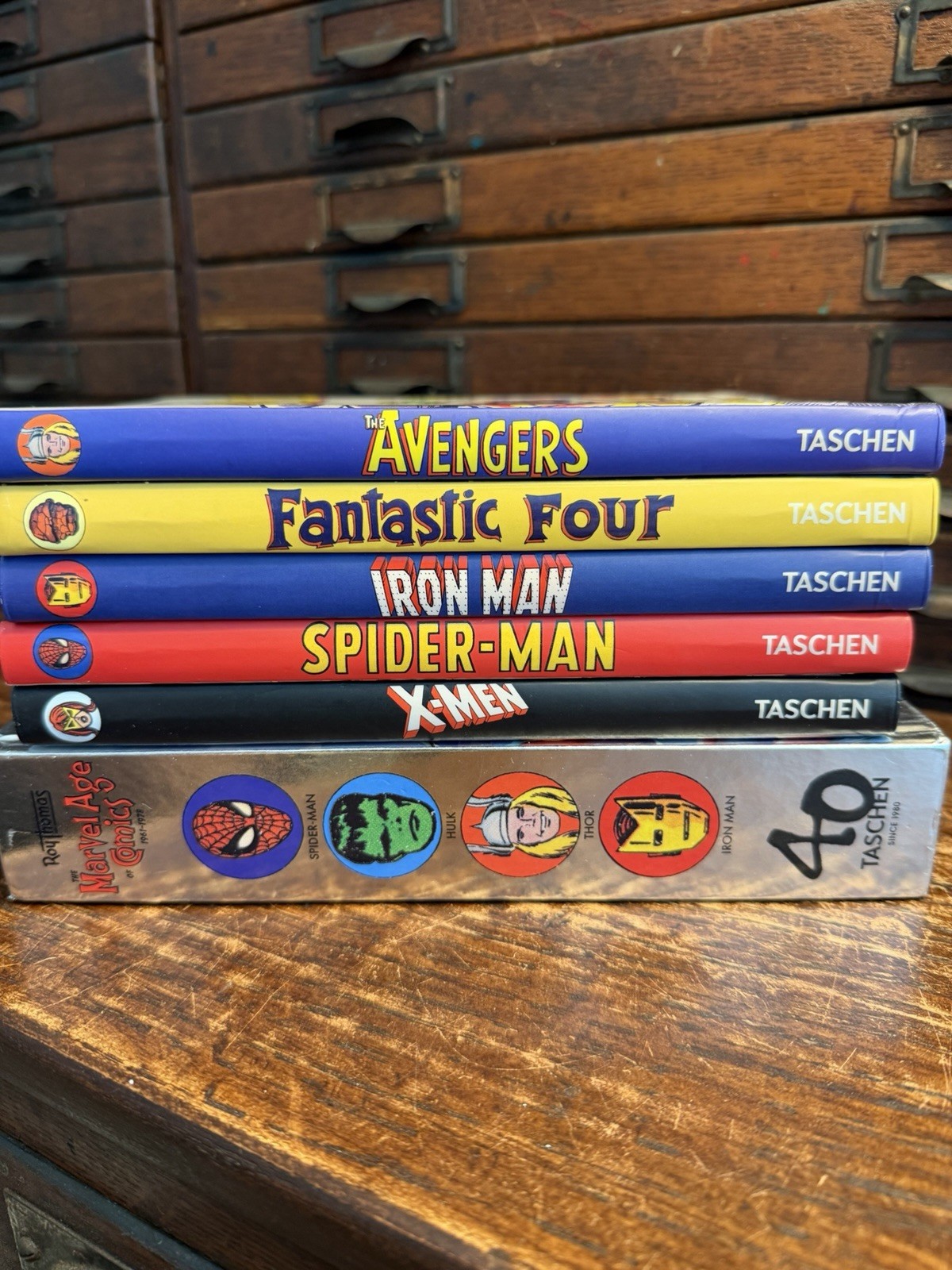 Lot 6 Taschen Marvel Books: Age Comics 1961-1978 Spider-Man X-Men Avengers Iron