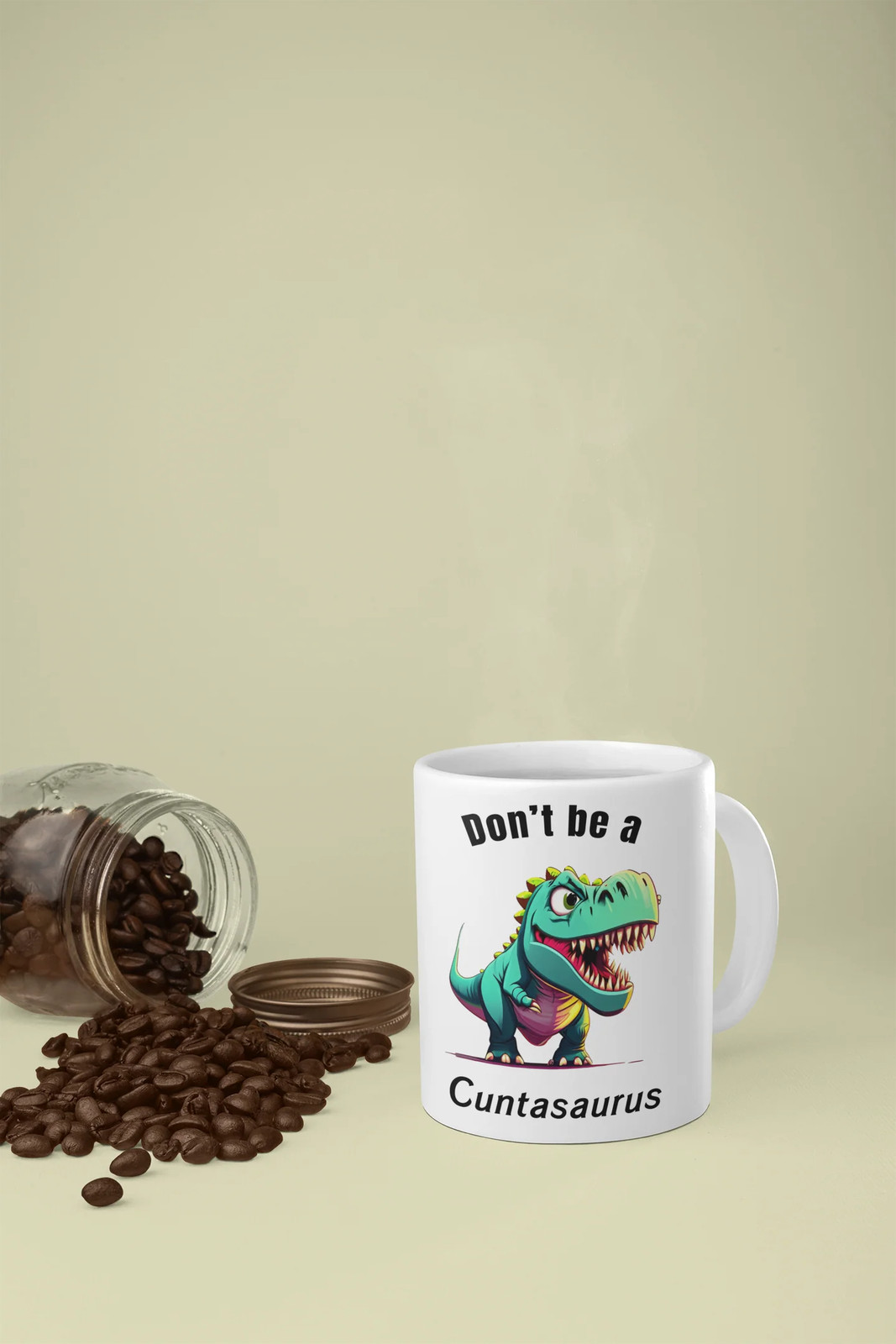 Dinosaur Funny Mug. Novelty 11/15 Oz, Coffee,Gift,Office,Home,naughty,Present