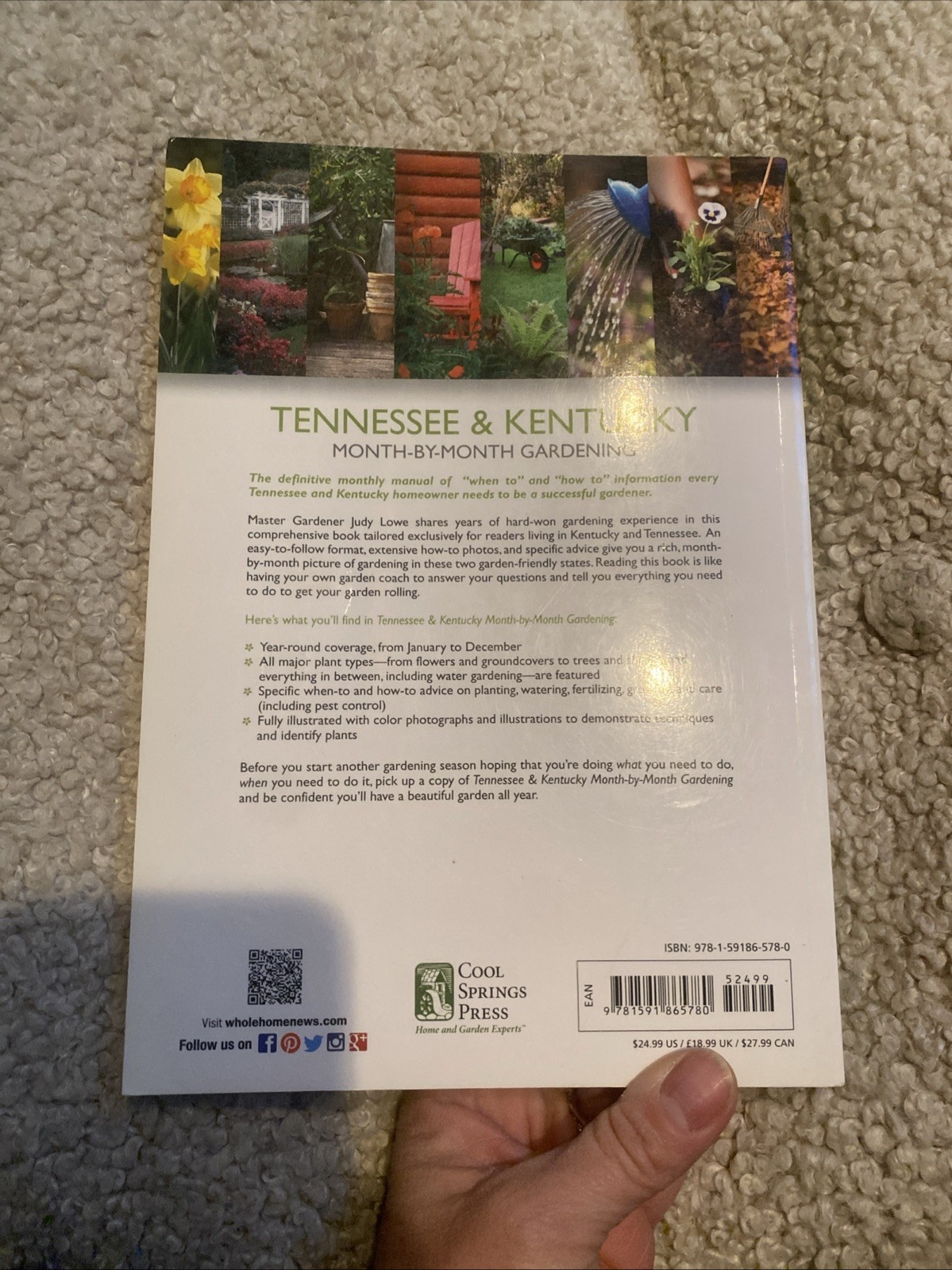 Tennessee & Kentucky Month-by-Month Gardening Judy Lowe Cool Springs Press 2013