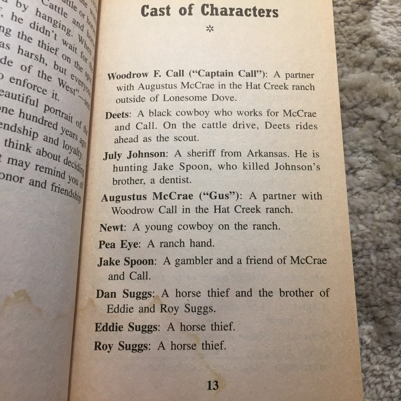 Selected From Lonesome Dove Larry McMurtry 1992 Literacy Volunteers Of New York