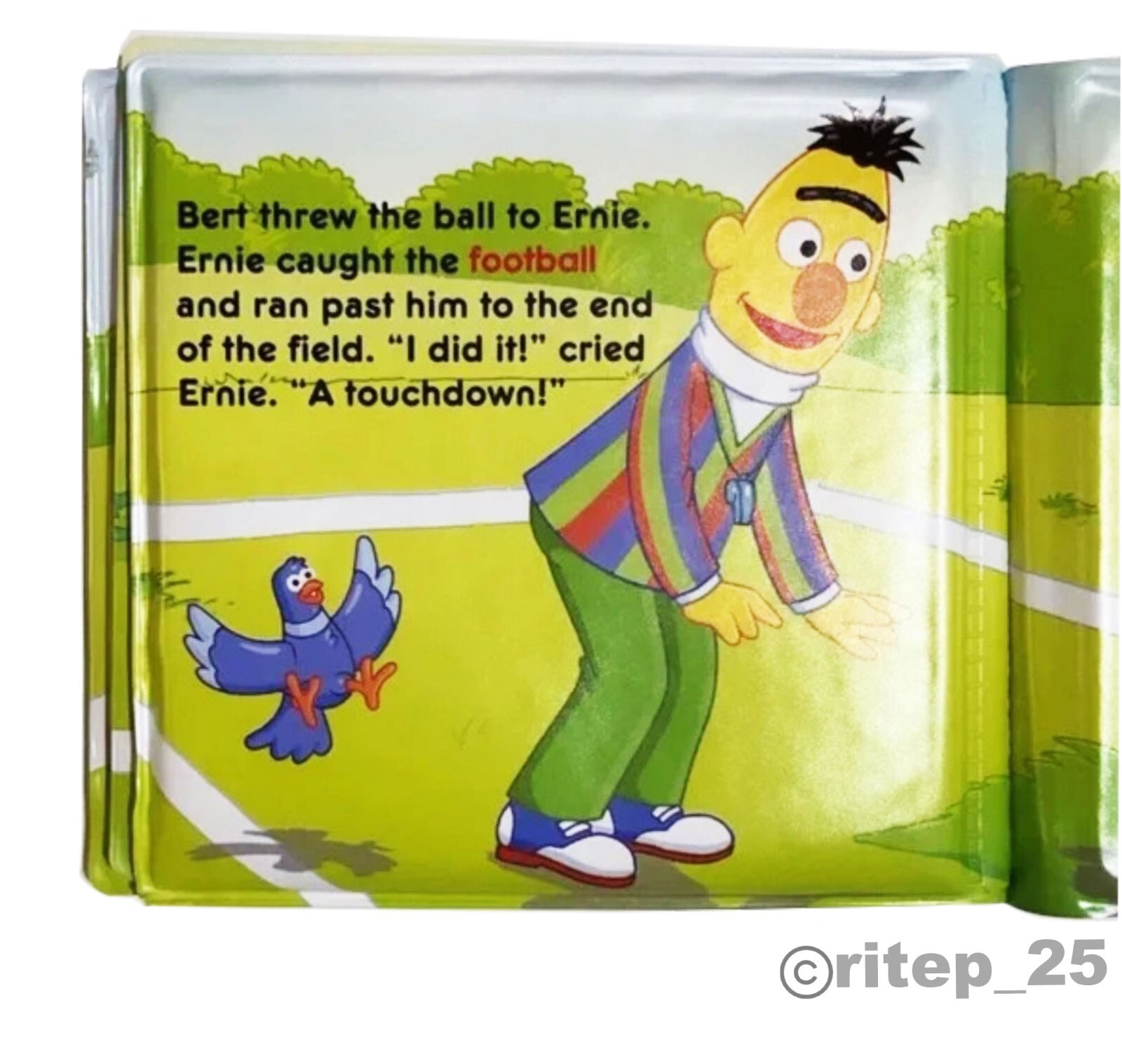 Sesame Street Ernie’s Touchdown Bubble Book – Great For Bath Time (1 Pack) – New