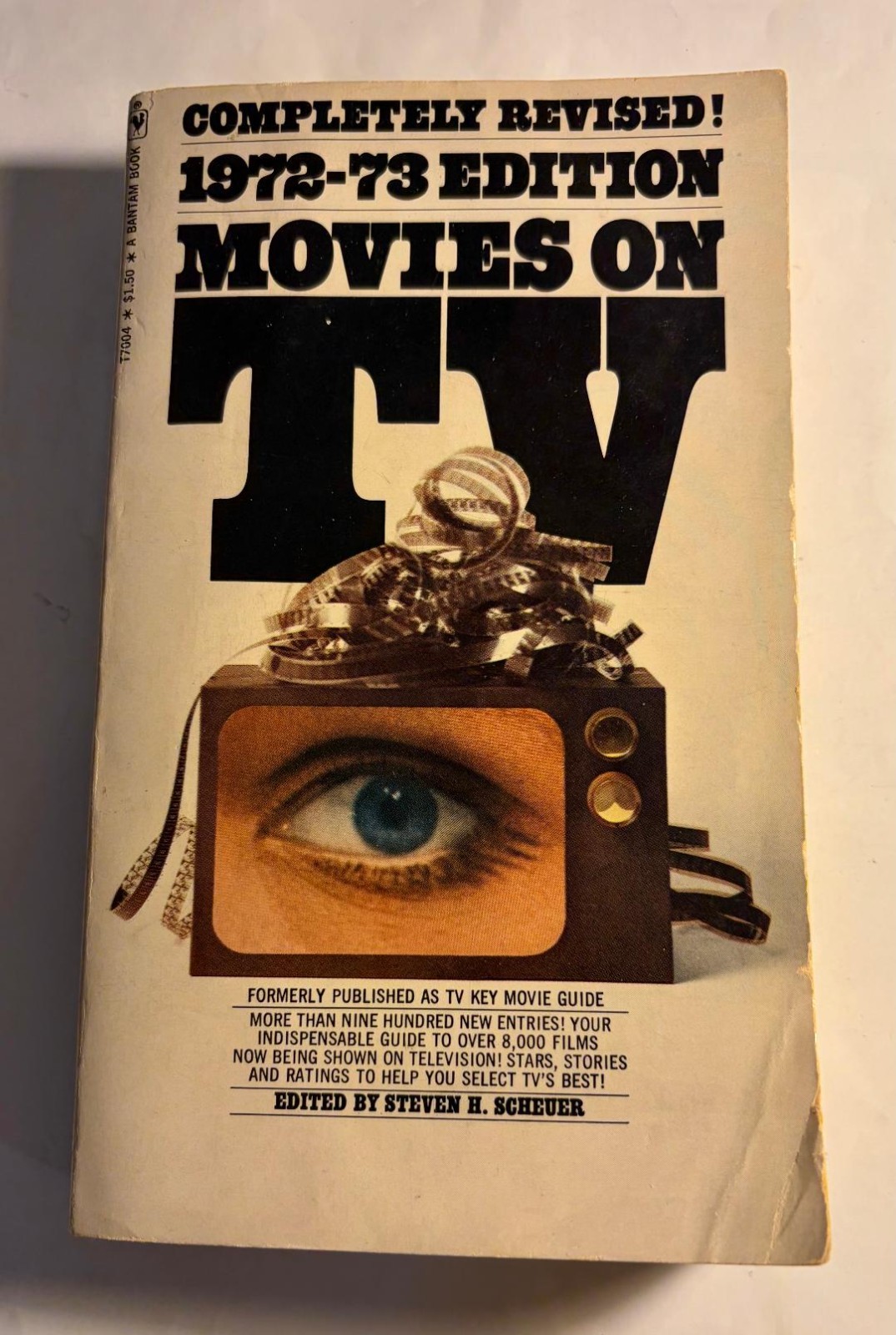 MOVIES ON TV 1972-73 EDITION PAPERBACK BOOK REVISED EDITED BY STEVEN H. SCHEUER
