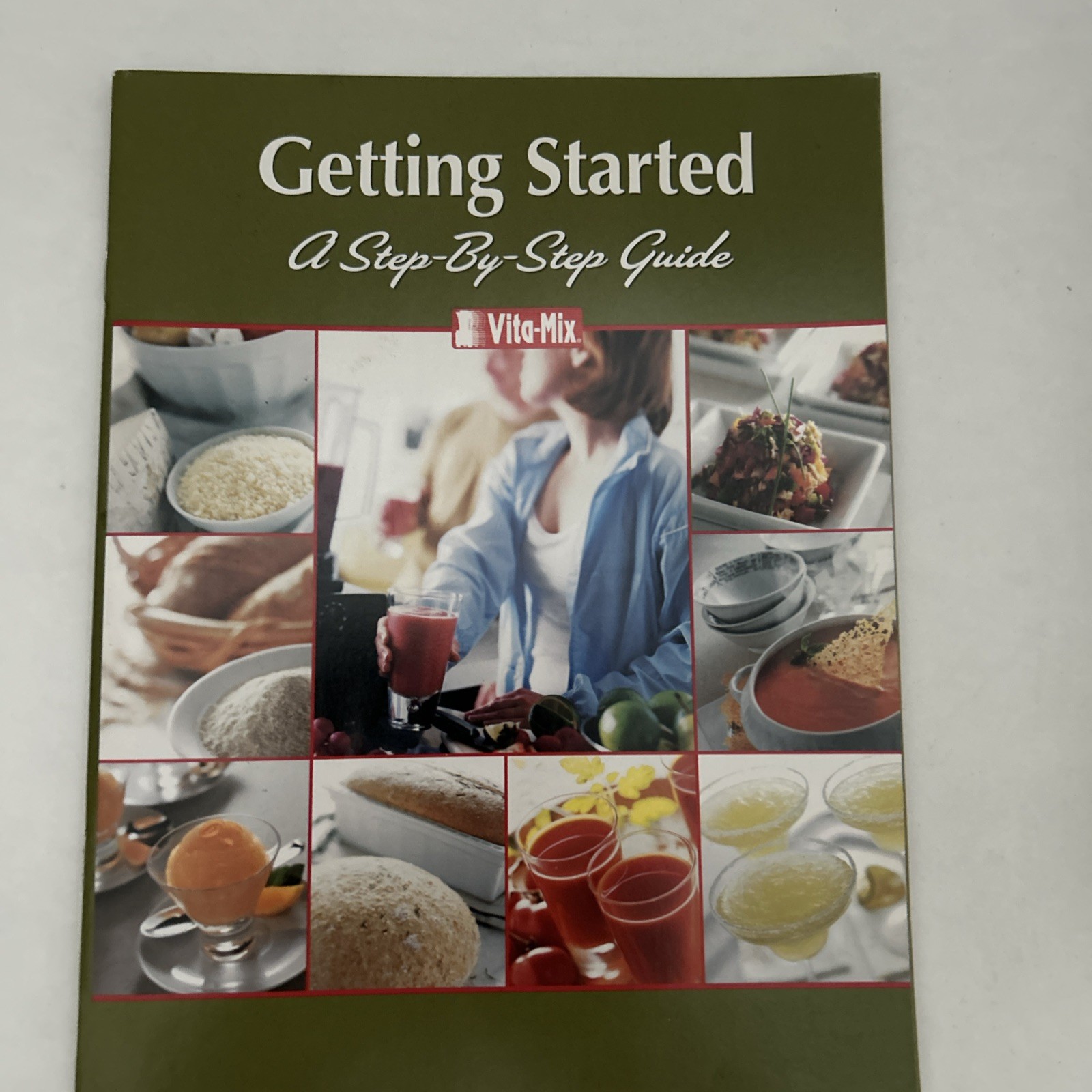 Vita-Mix Owner’s Manual + Cookbook Recipes Instructions Binder w Built-In Stand