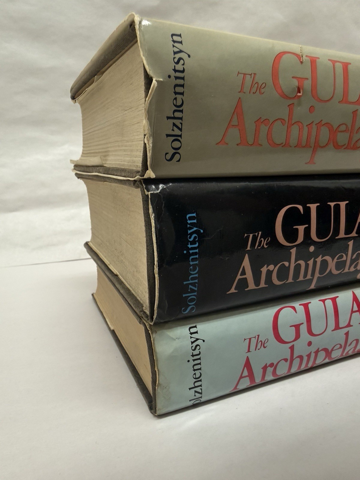 Gulag Archipelago Solzhenitsyn First Edition 1 & 2 Hardcover Dust Jacket Plus 3