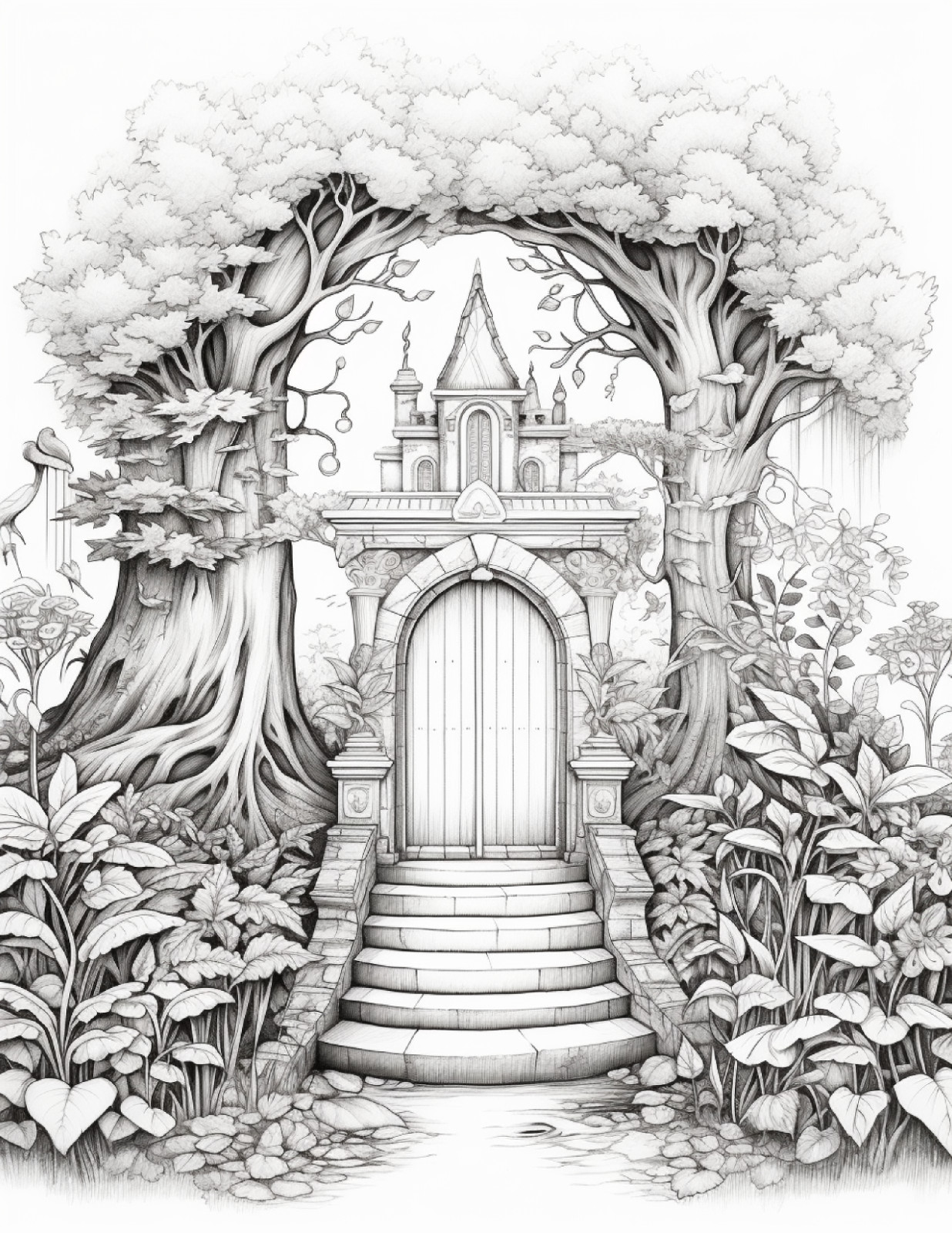 Secret Garden Coloring Book for Adults & Kids ,