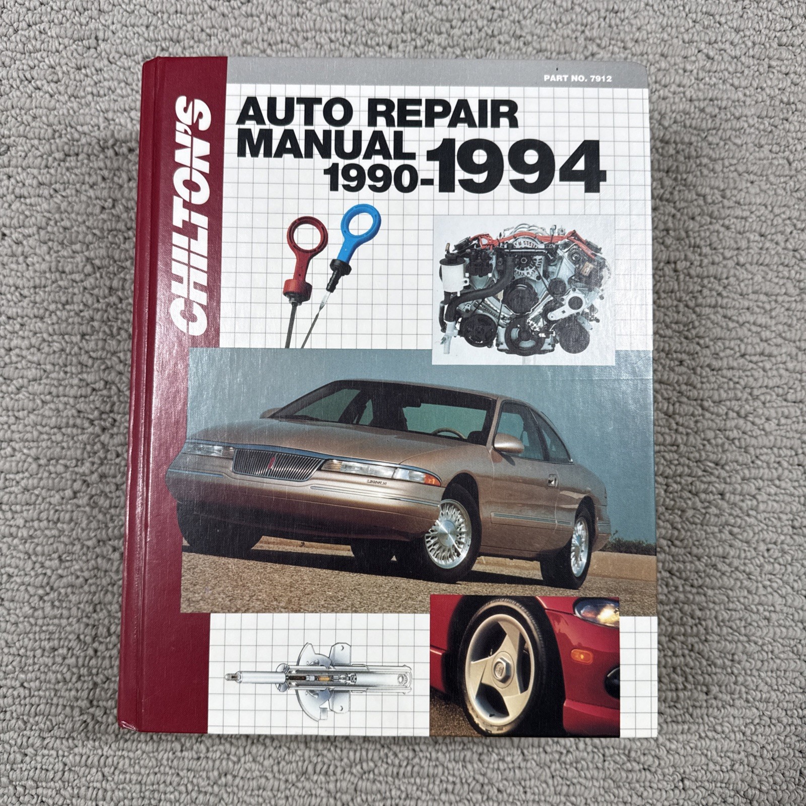 Vintage Chilton’s Auto Repair Manual 1990-1994 Hardback Book 1993