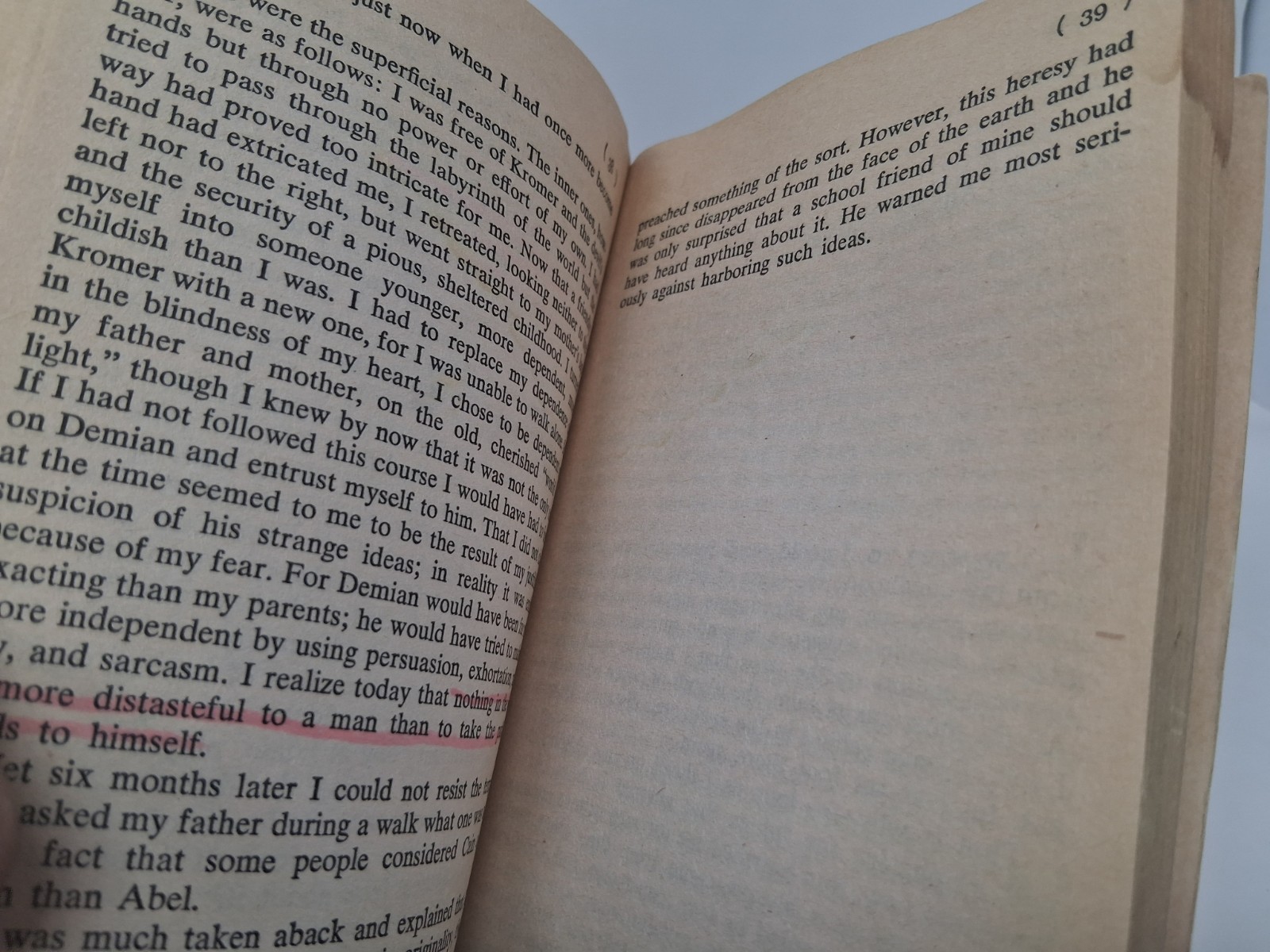HERMANN HESSE 3 VINTAGE PB BOOKS: DEMIAN, STEPPENWOLF, NARCISSUS GOLDMUND BANTAM