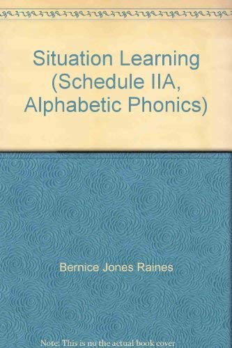 SITUATION LEARNING – SCHEDULE IIA By Not Available