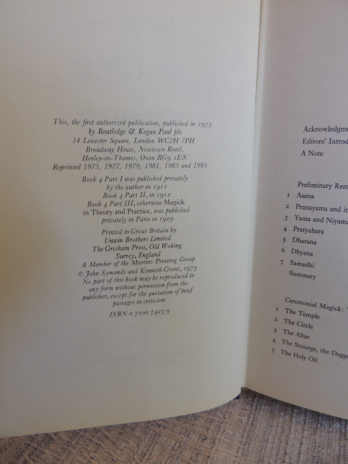Aleister Crowley Magick 1985 Routledge