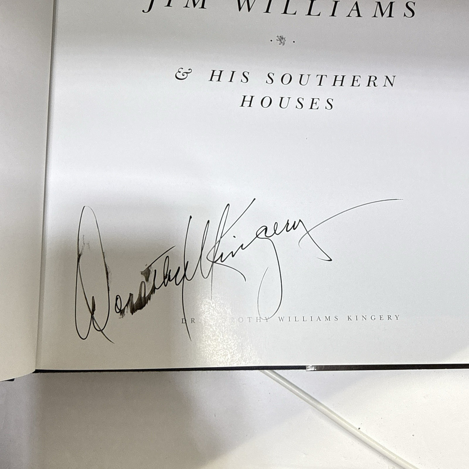 Savannah’s Jim Williams and His Southern Houses *SIGNED* Kingery 1996 Georgia