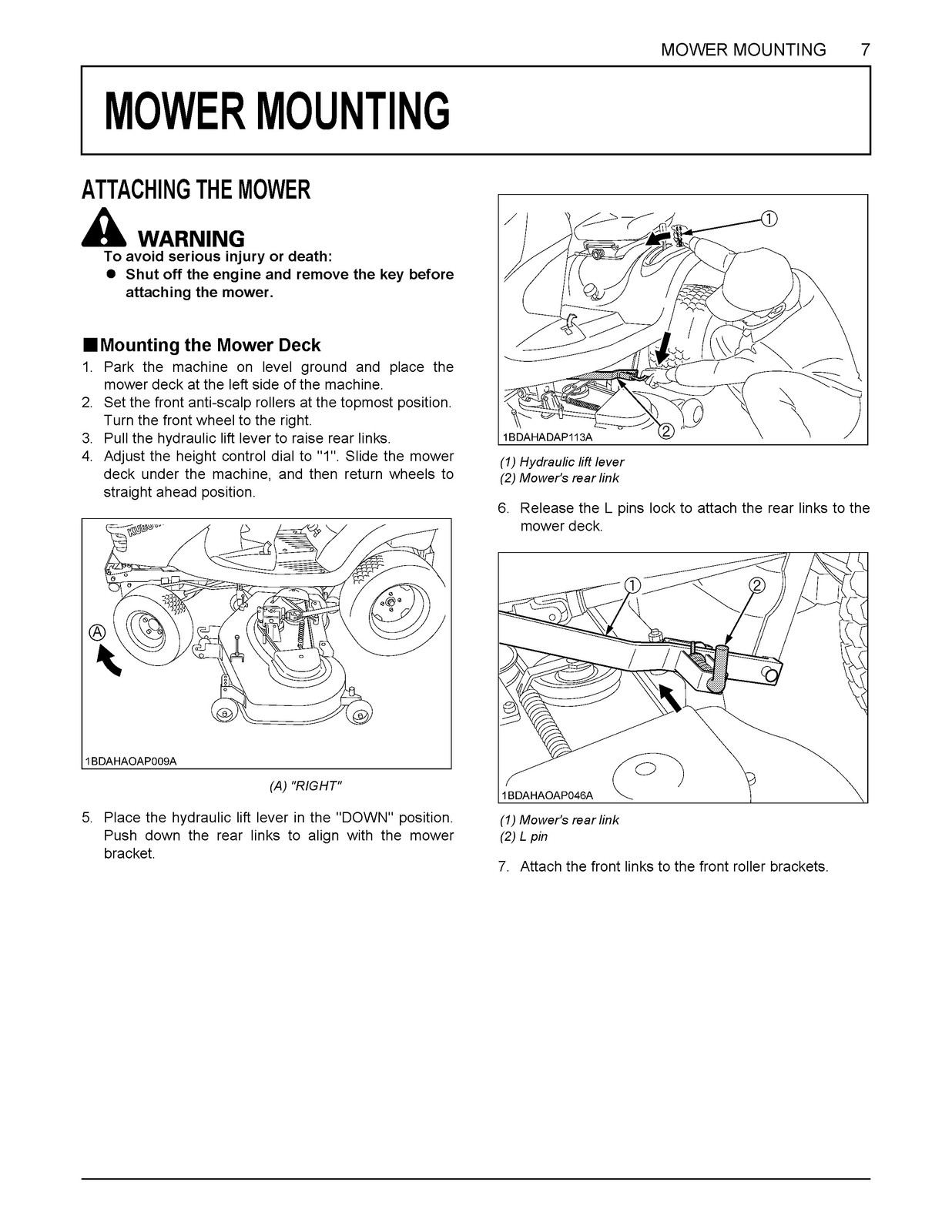 KUBOTA GR2020G GR2120 GR2120AU Operators Manual 2017 – BOUND – COVERS – FOLDOUTS