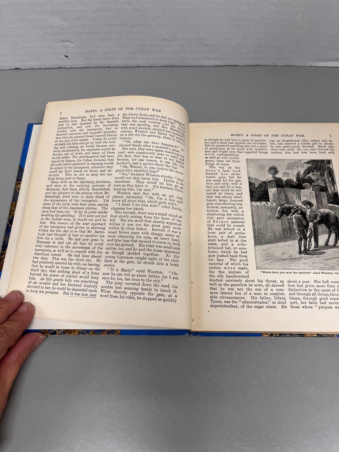 Marti a Story of the Cuban War Barnes 1899 First Edition David C. Cook