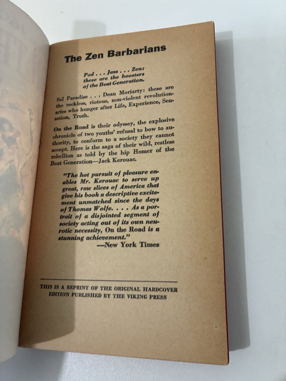 On the Road by Jack Kerouac 8th Print 1960 Paperback – Good