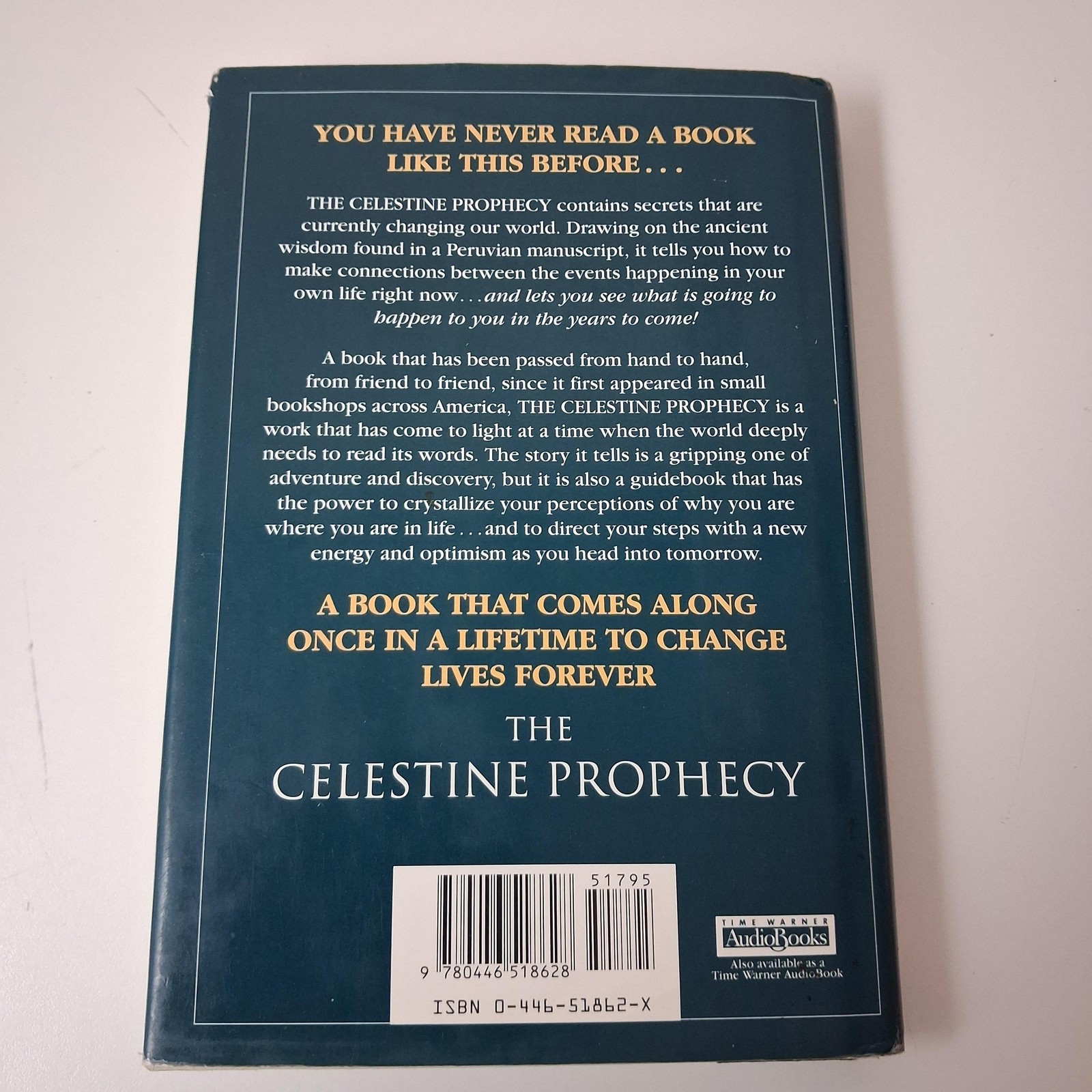 Vintage 1994 Celestine Prophecy James Redfield Warner Blue HC DJ USA Spiritual