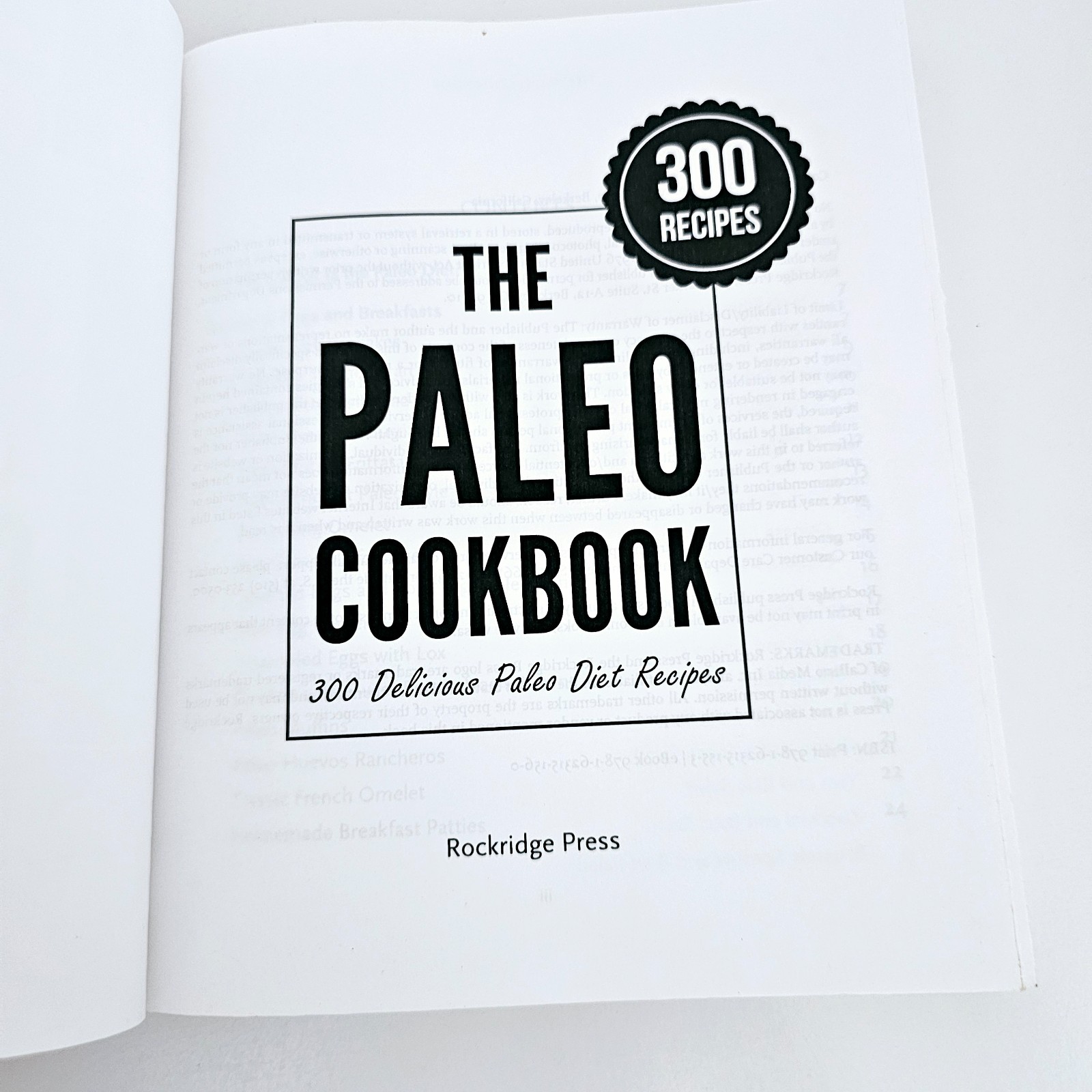 The Paleo Cookbook Rockridge Press Paperback 300 Paleo Diet Recipes Free Postage