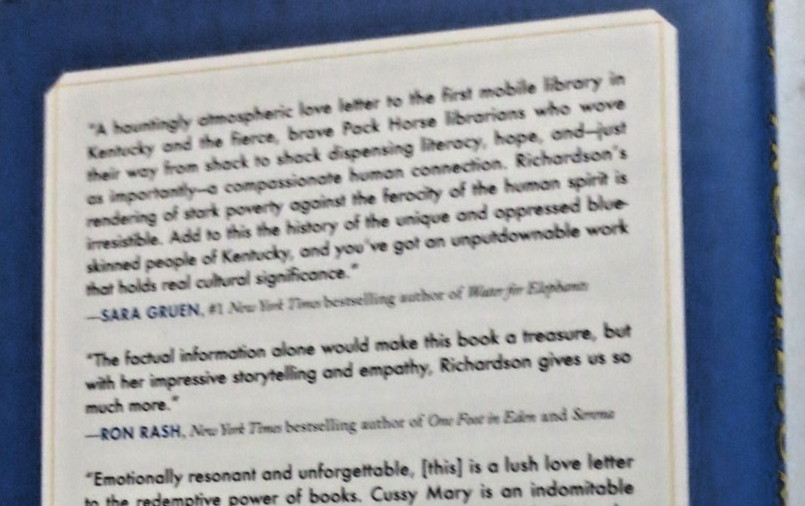 Book Woman of Troublesome Creek by Kim Michele Richardson Hardcover Dustcover