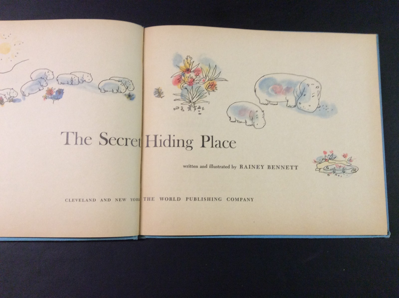 The Secret Hiding Place by Rainey Bennett Hardcover 1960 26 pages (Good)