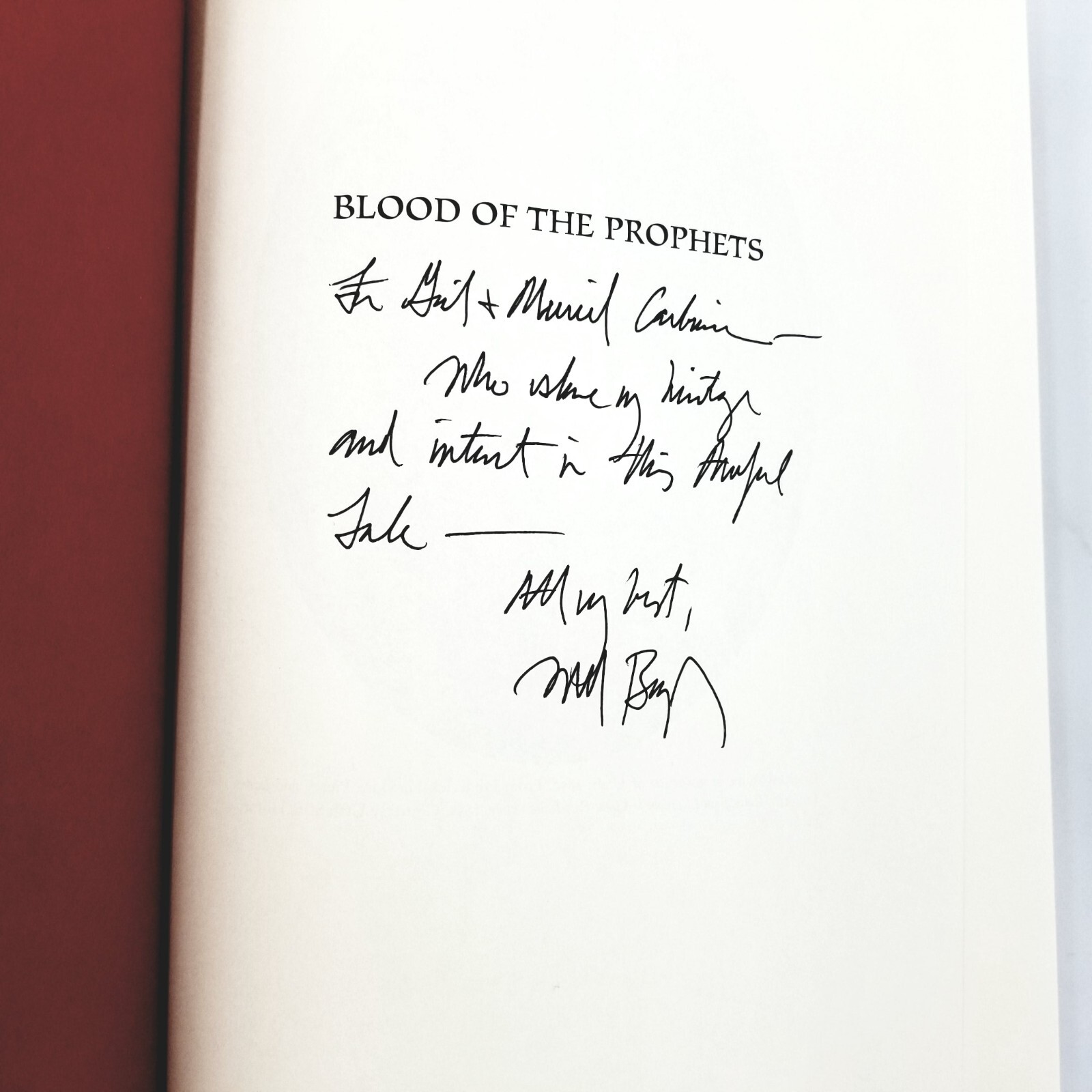Signed: Blood of the Prophets by Will Bagley – 2002 First Edition HCDJ Like New