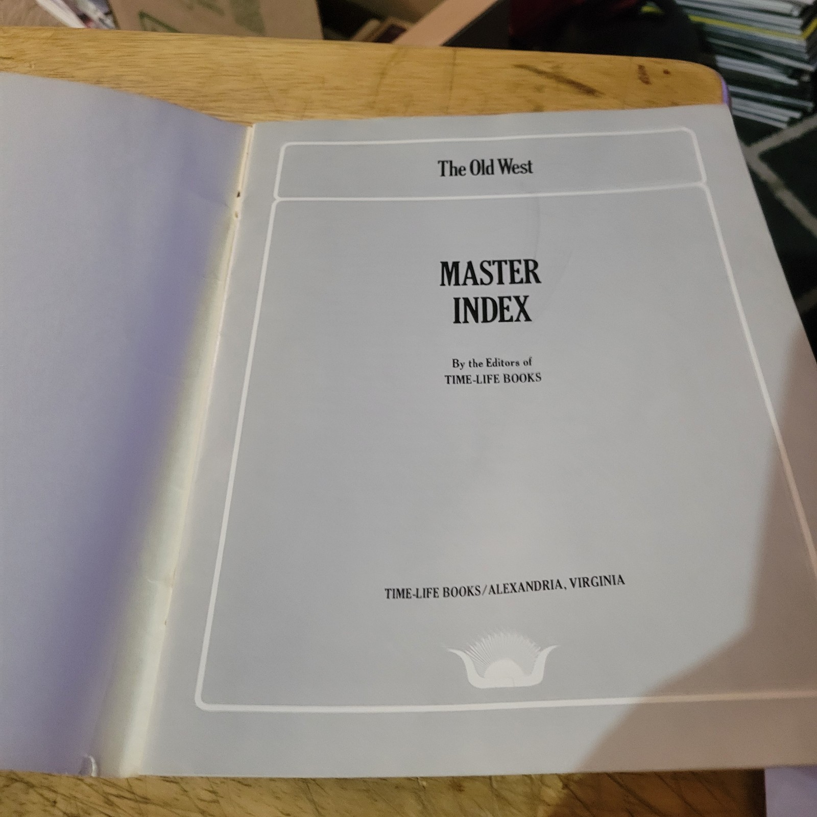 The Old West: Master Index by Editors of Time-Life Books