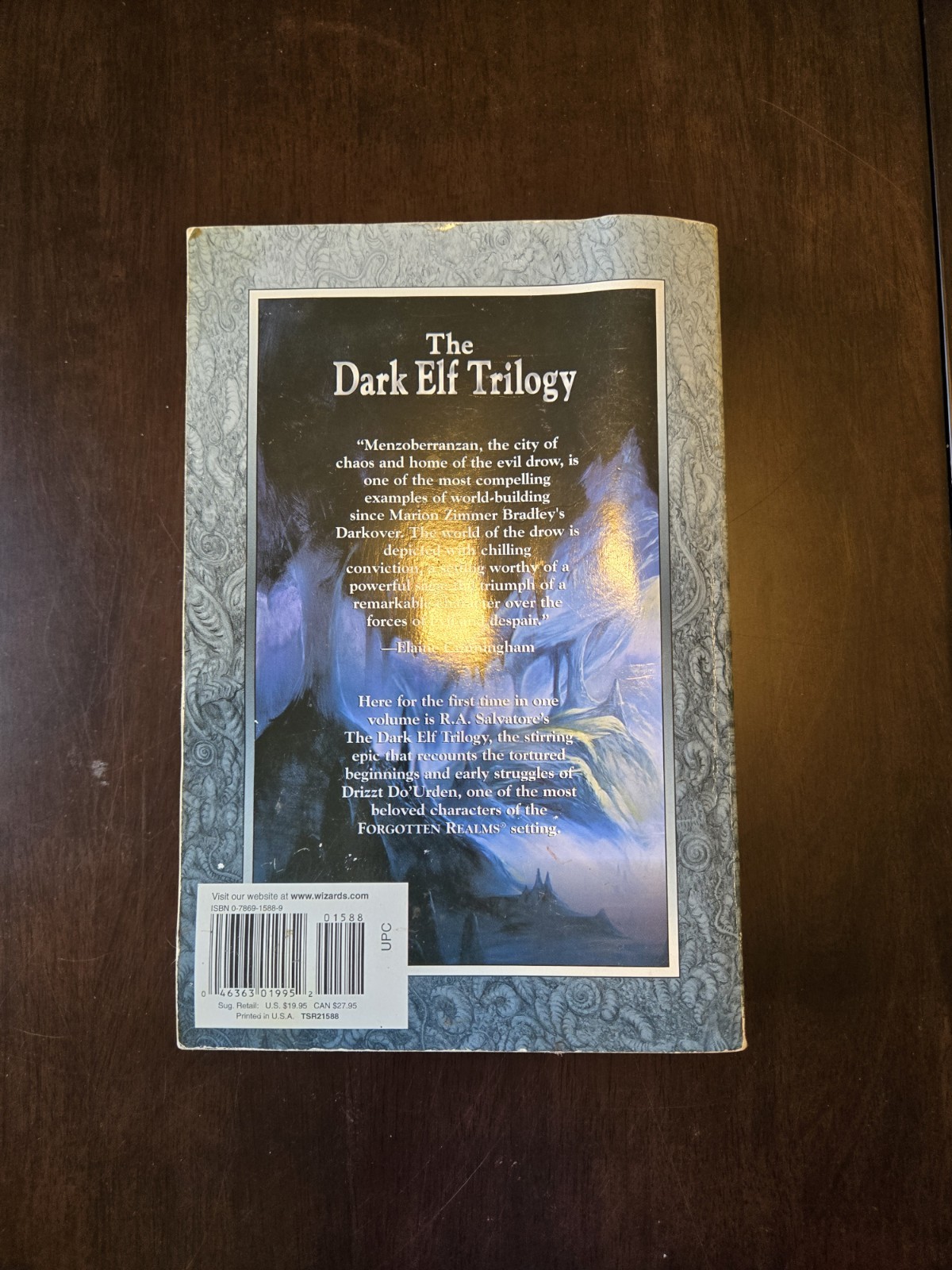 Forgotten Realms The Dark Elf Trilogy Collector’s Edition RA Salvatore PB 2000
