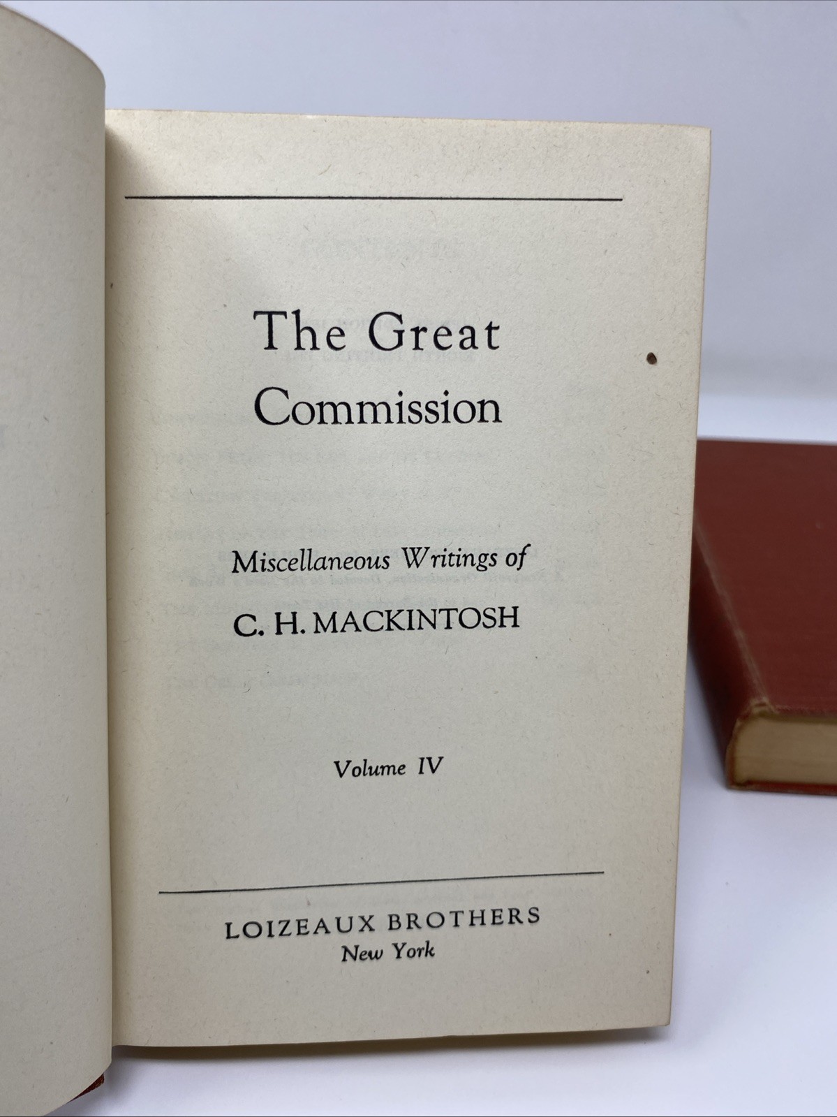Miscellaneous Writings C. H. Mackintosh Vol 1–6 Loizeaux Bros. HC 1951 8th Print