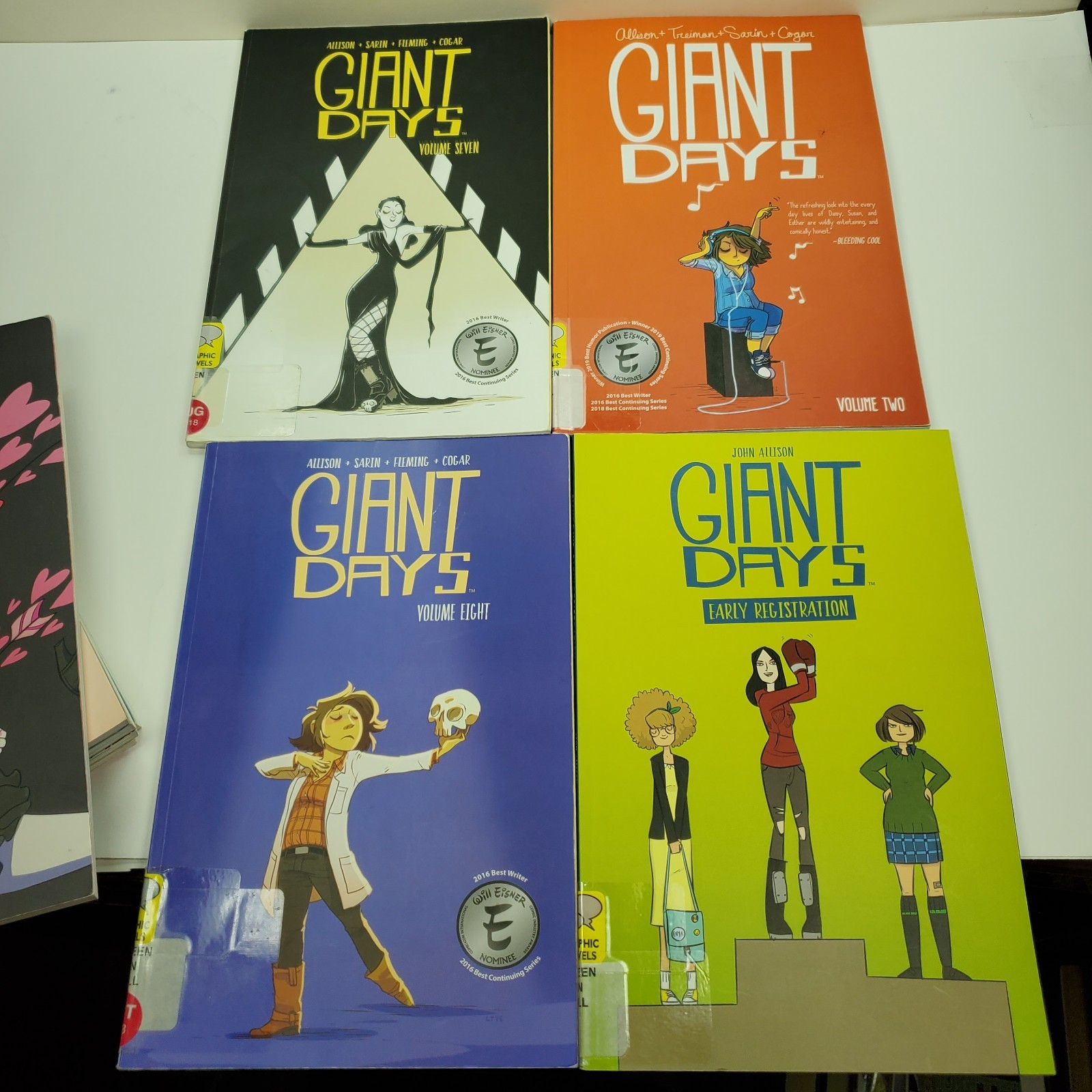 Giant Days Lot Of 10 Allison Graphic Novels Paperback Ex Library Set